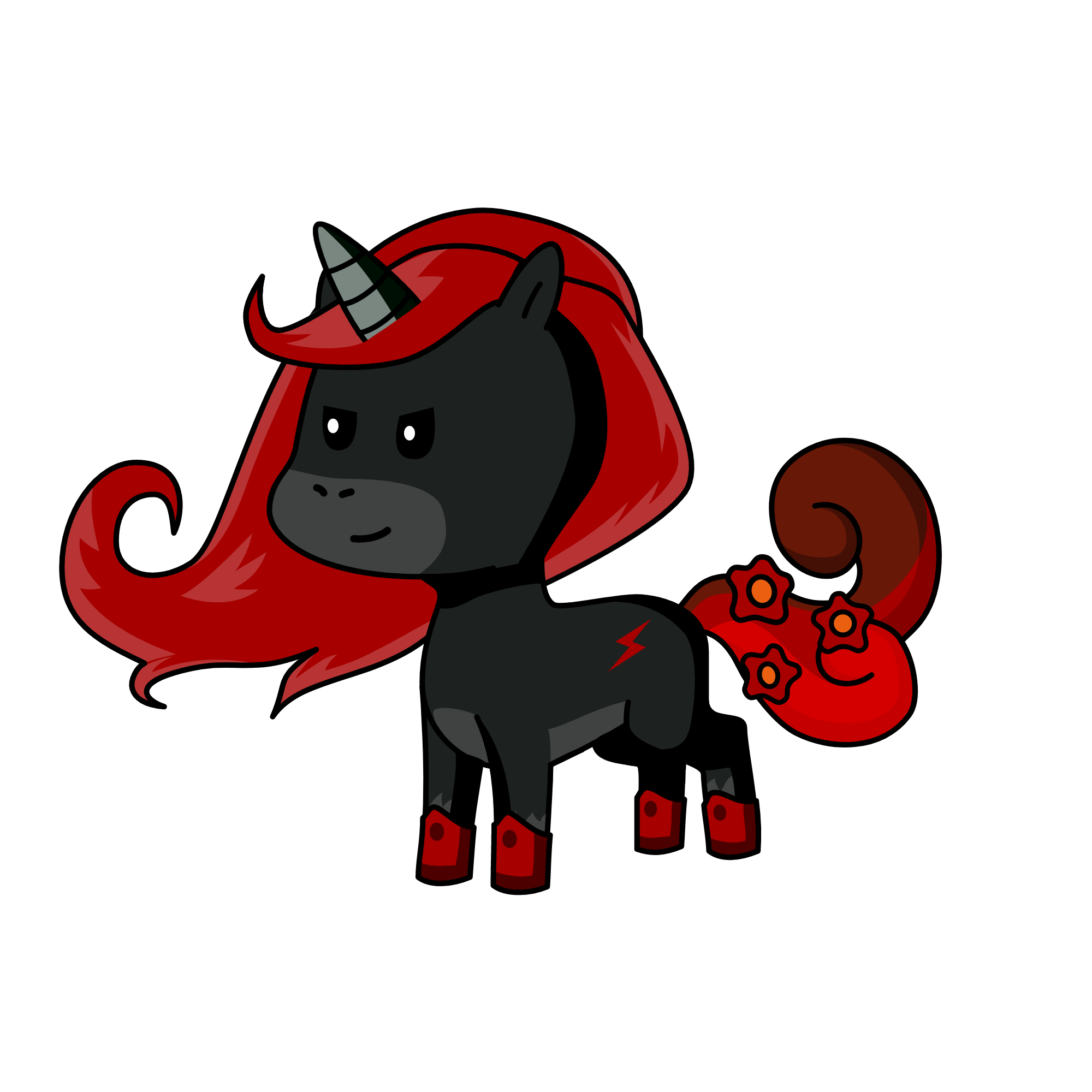 dark night, the unicorn