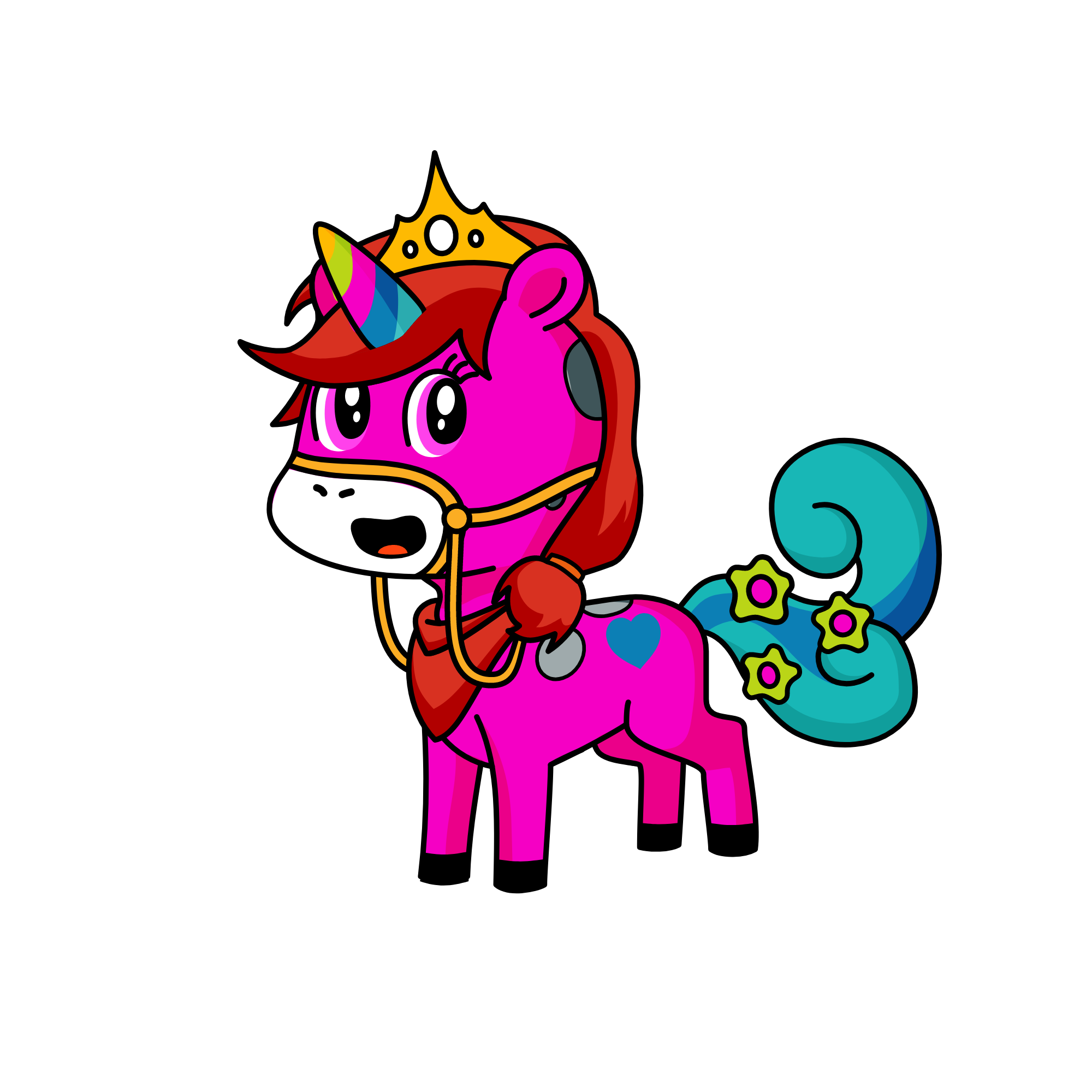 RAINBOW SPARKLE, the unicorn