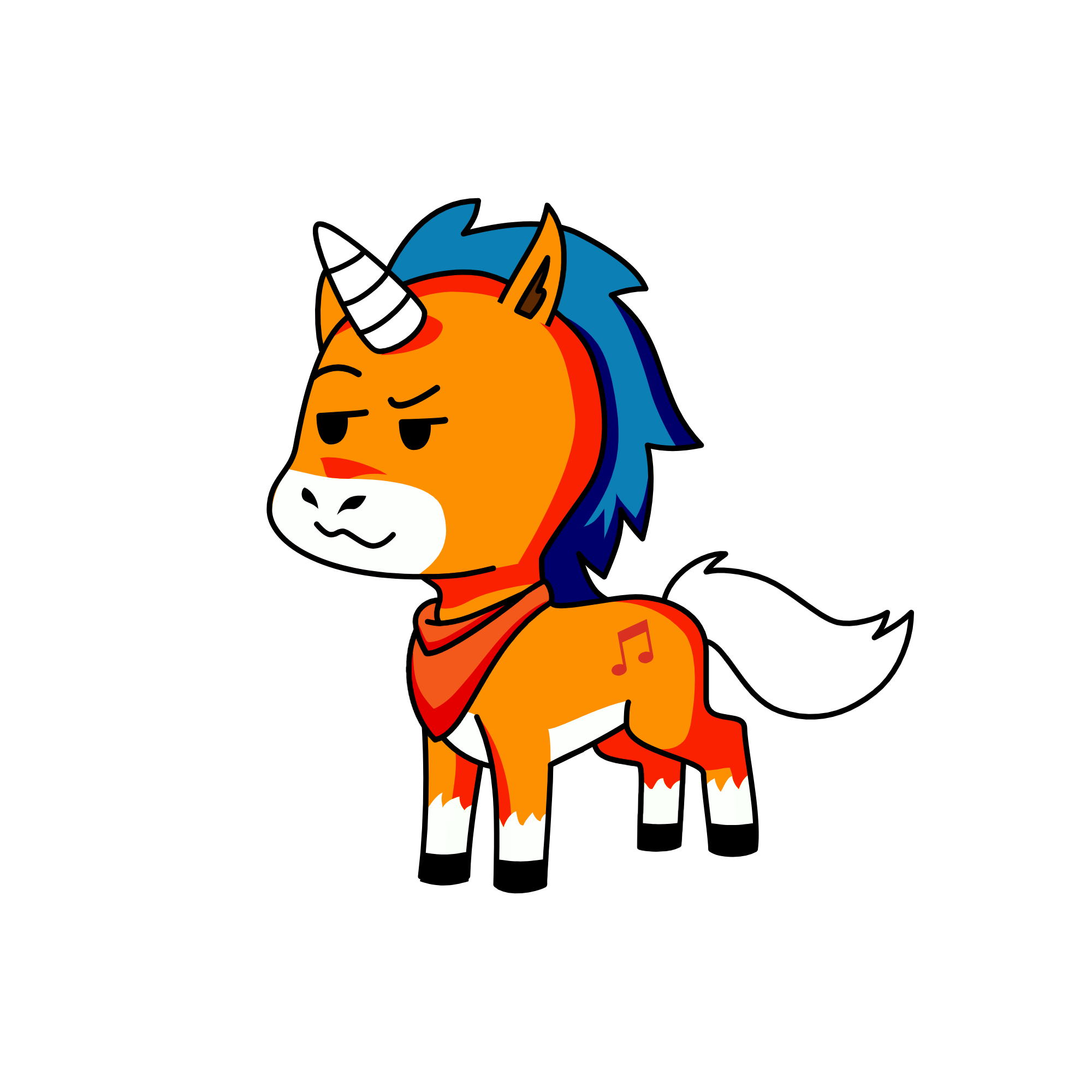 Луни, the unicorn