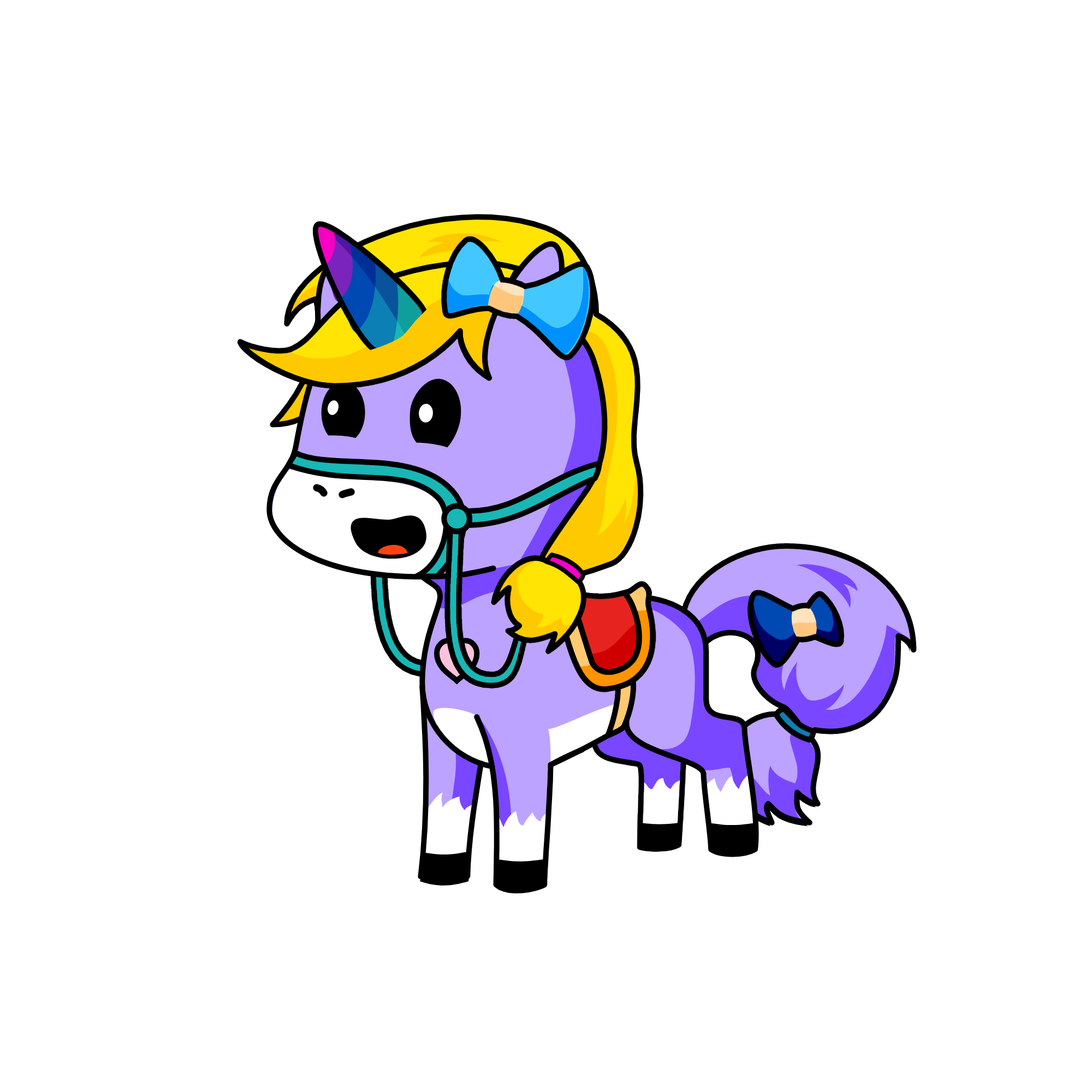 Rainbow, the unicorn