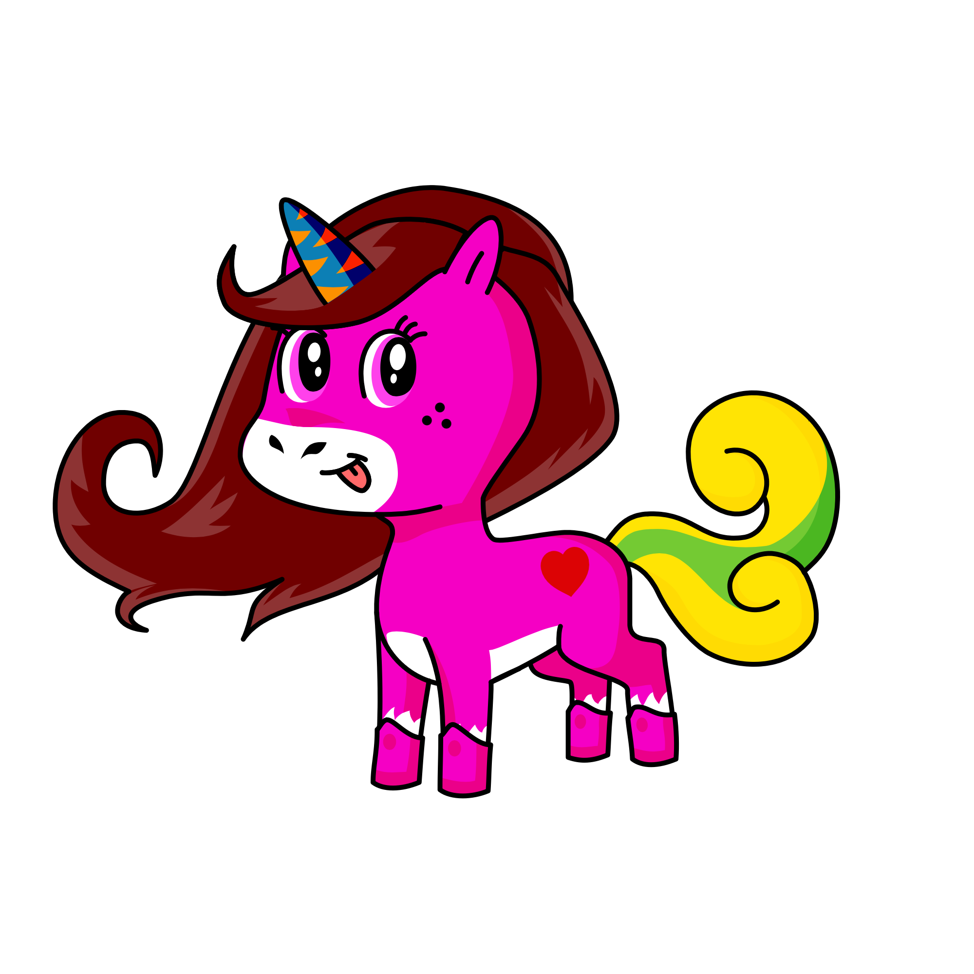 Big girl, the unicorn