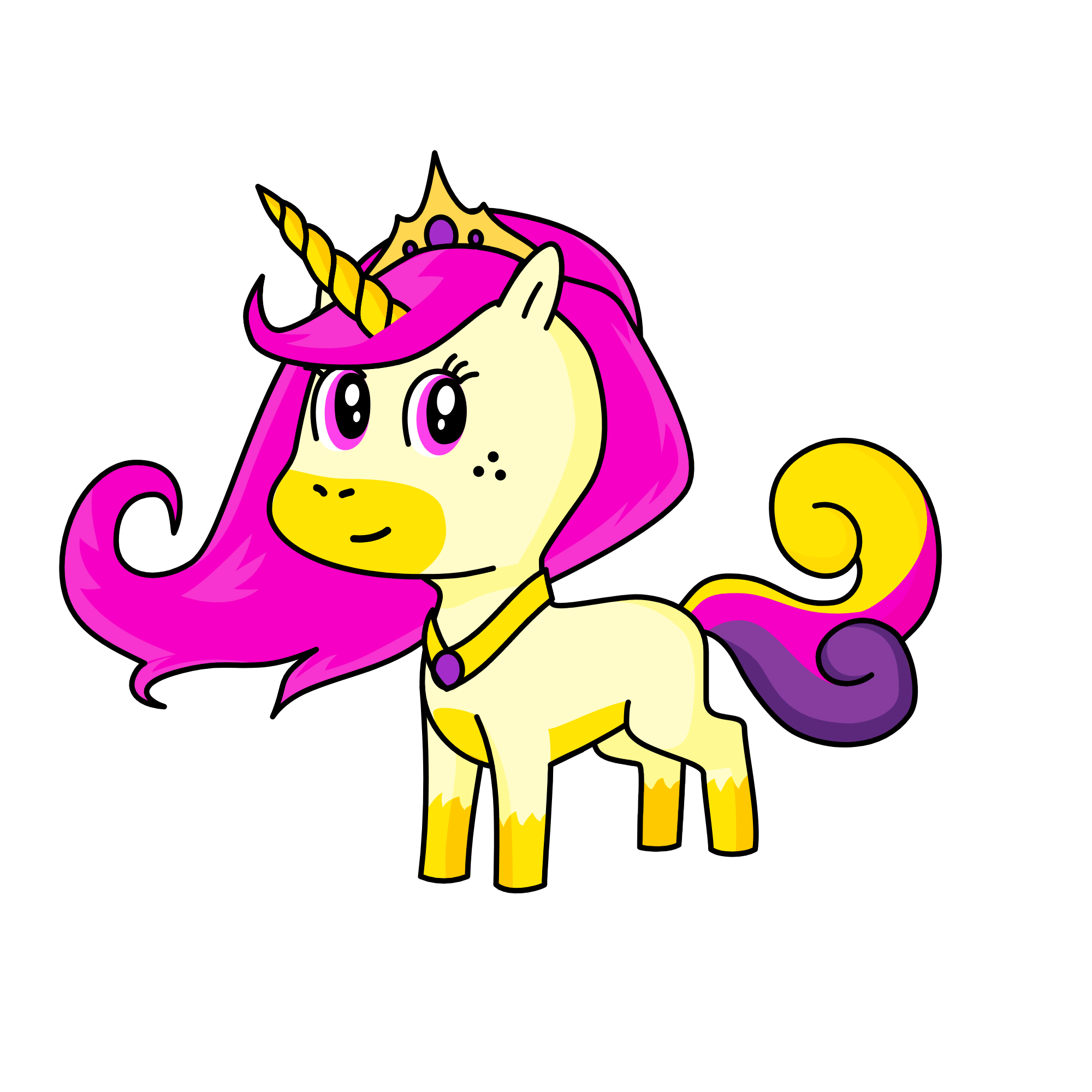 Pixie, Princess of Unicornia, the unicorn