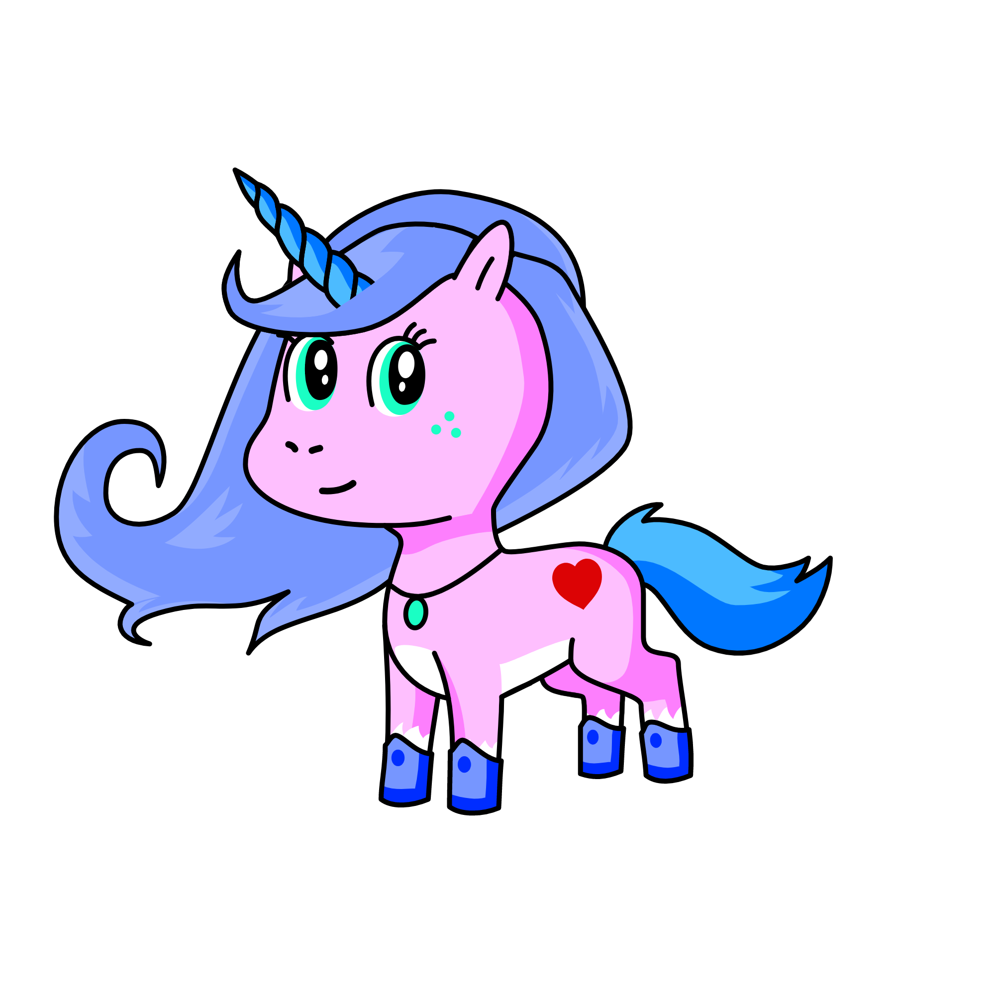 Christmas tree, the unicorn