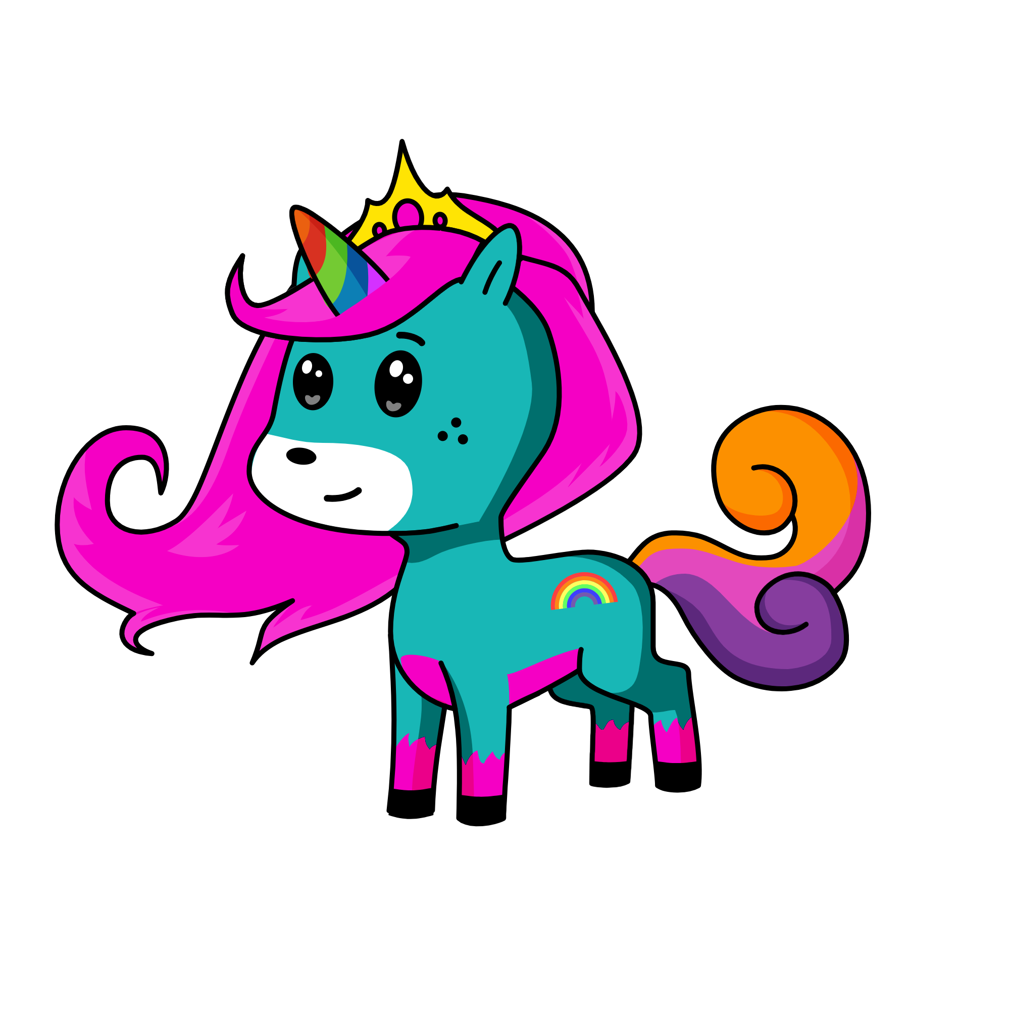 princess shiny wings, the unicorn