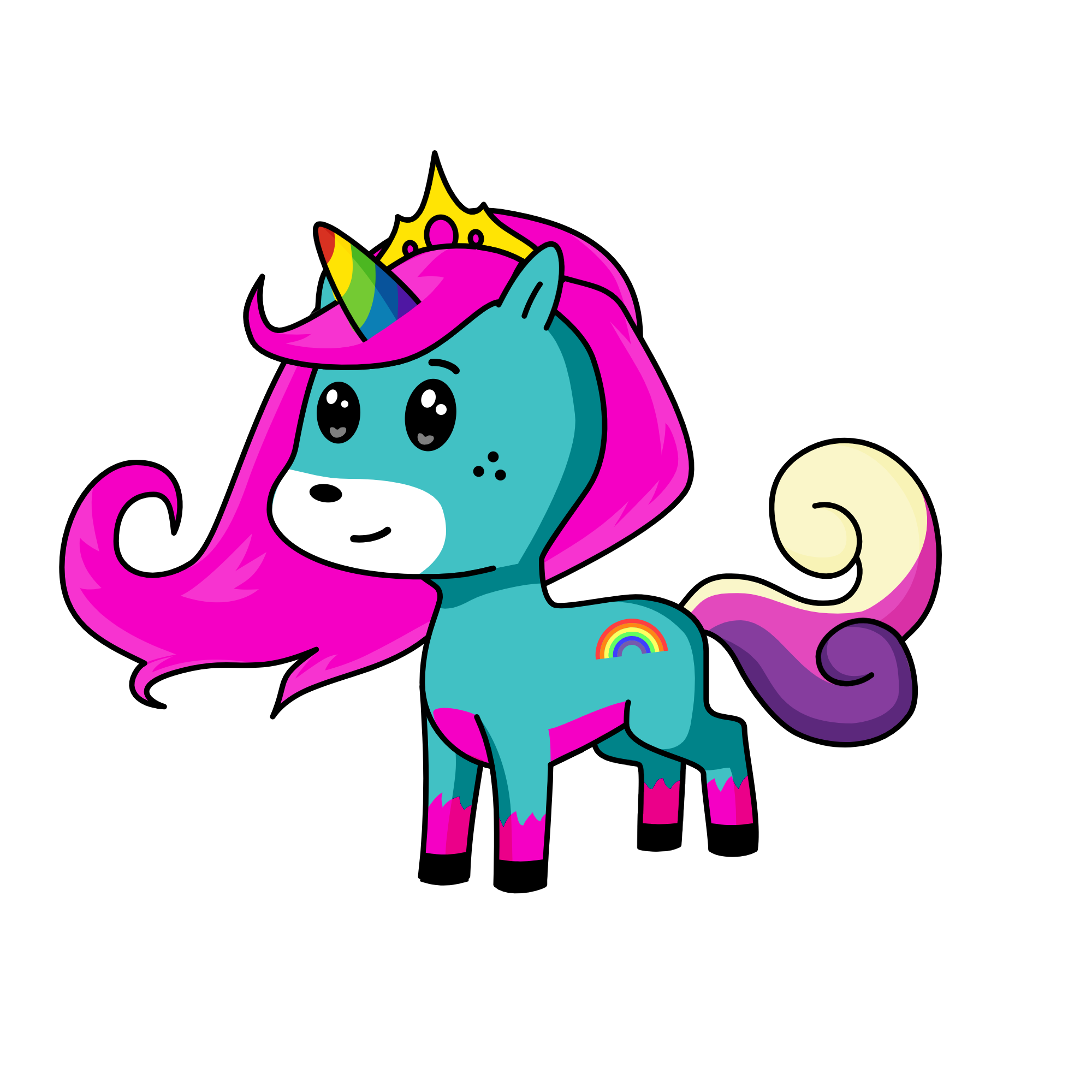 princess shiny wings, the unicorn