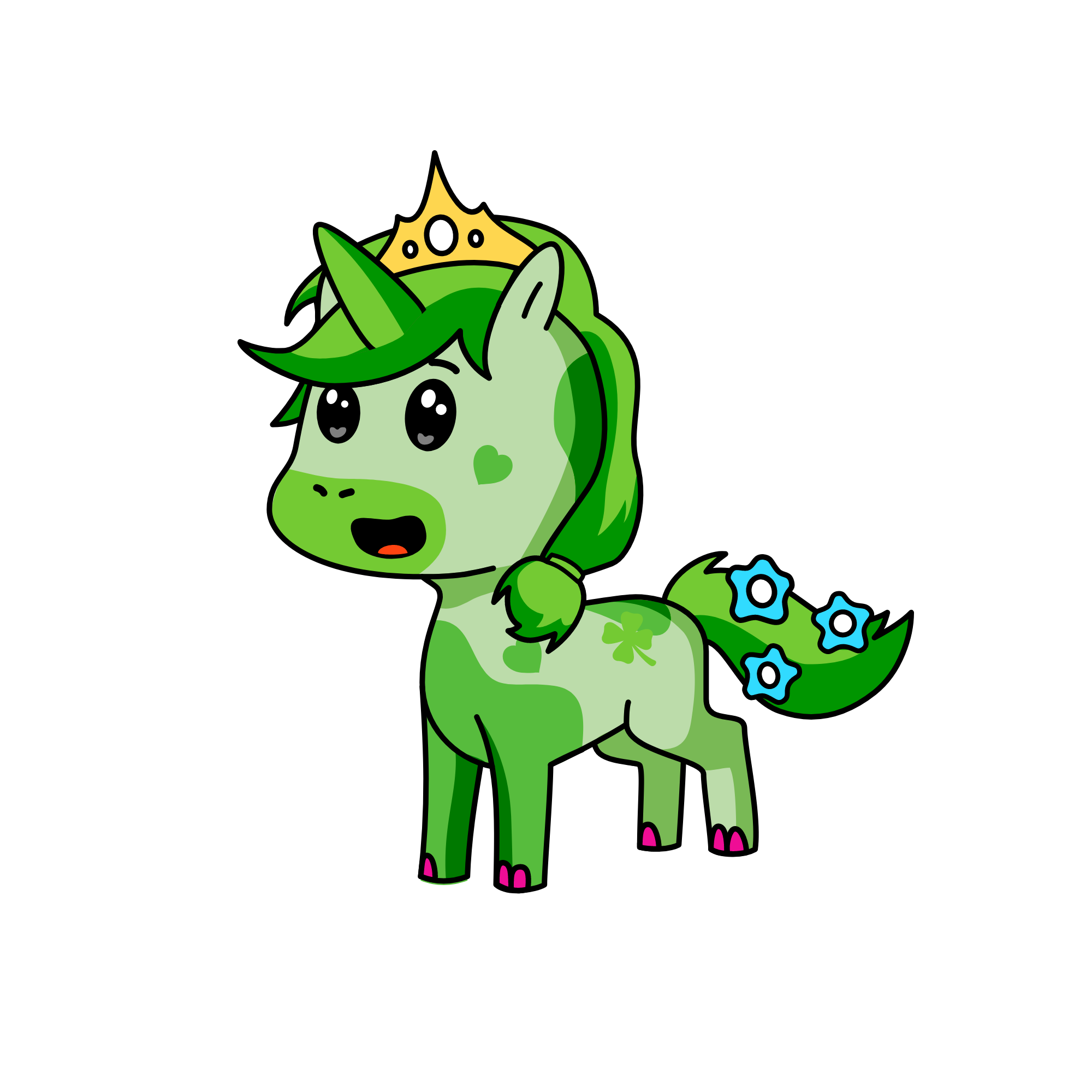 PRINCESS CLOVER, the unicorn