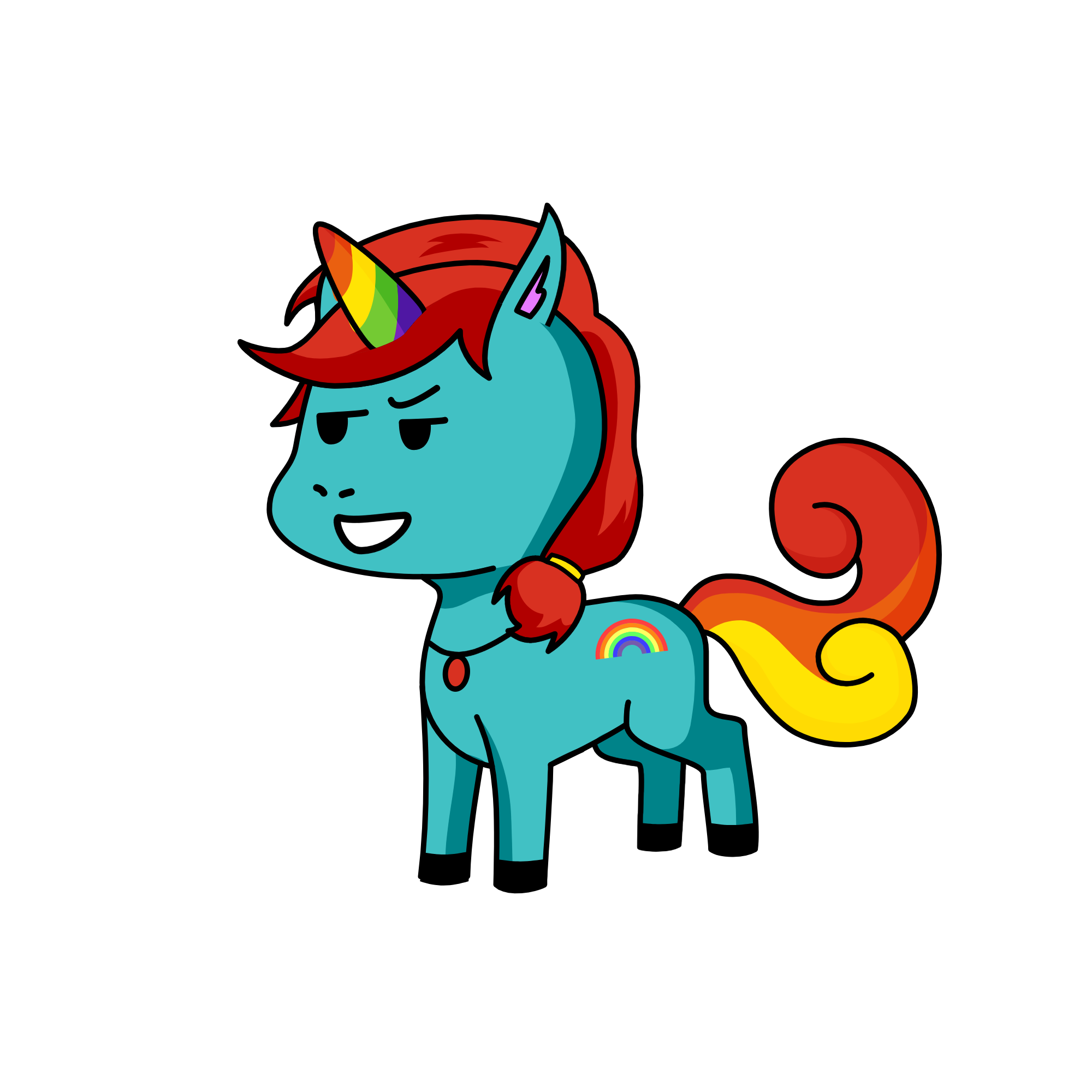 rabowdash, the unicorn