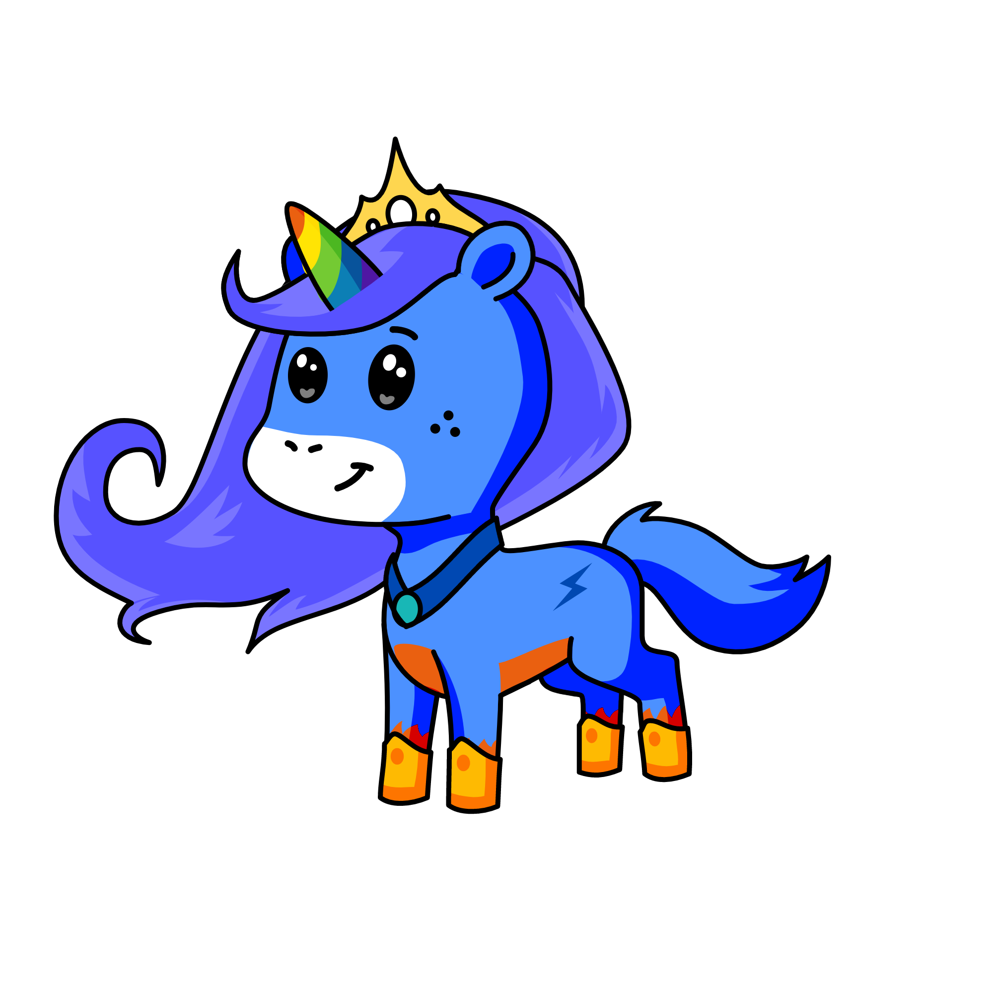 Rainbow dash, the unicorn