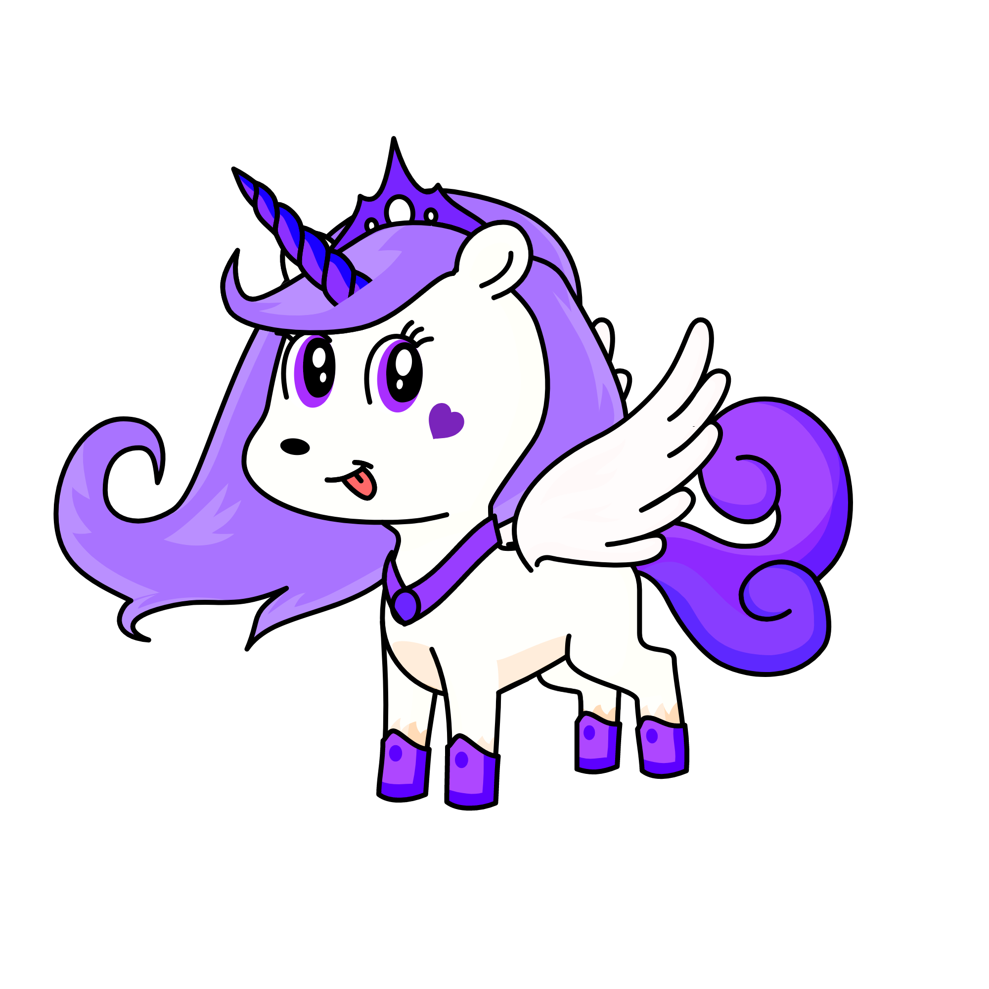 Lavender, the unicorn