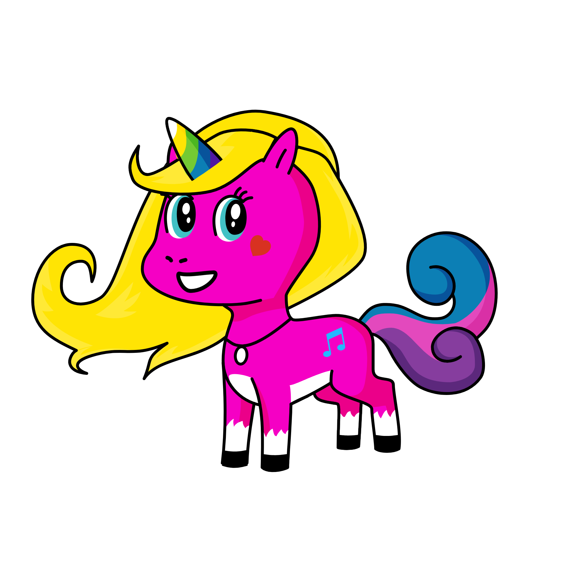 rainbow dash, the unicorn