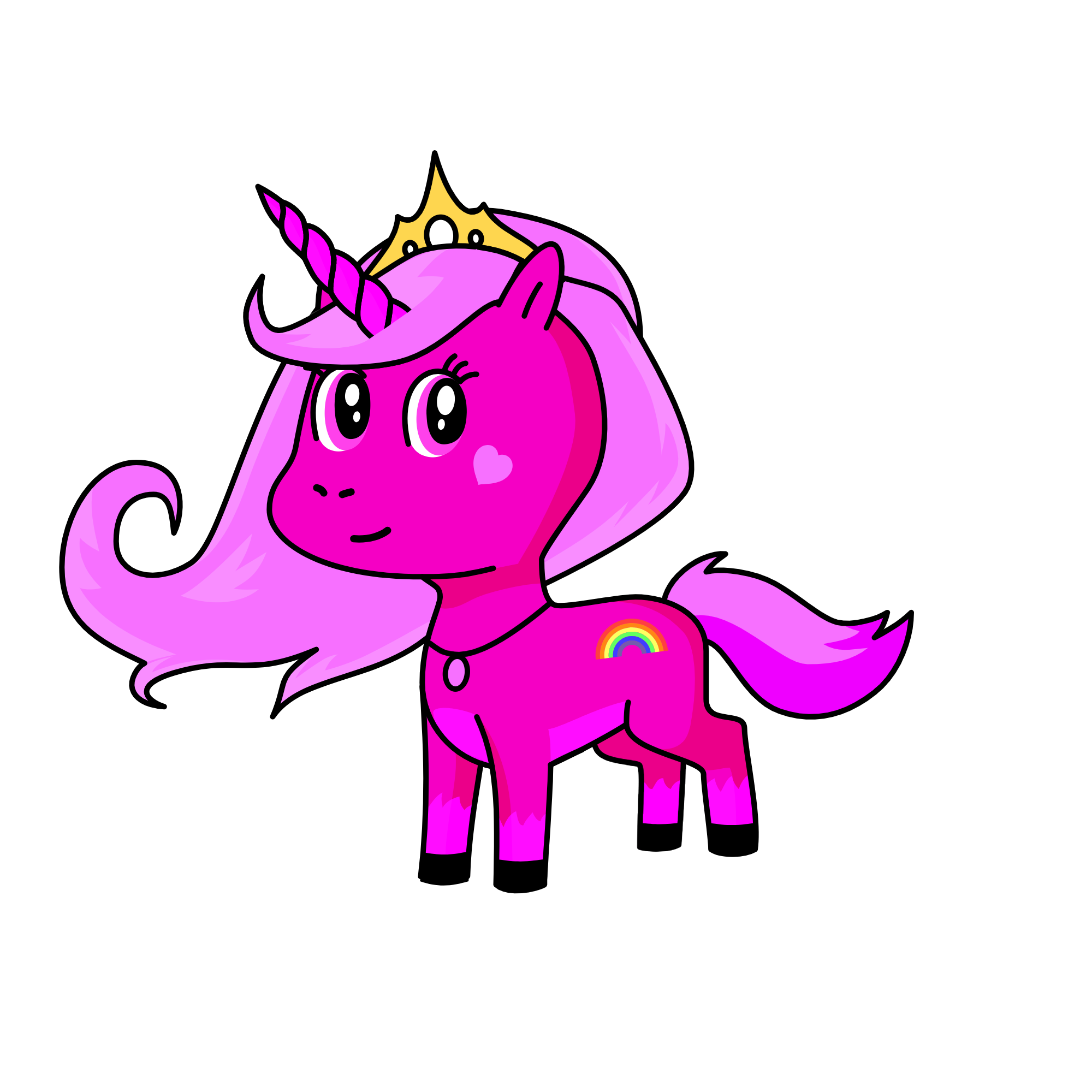 princess sparkle face, the unicorn