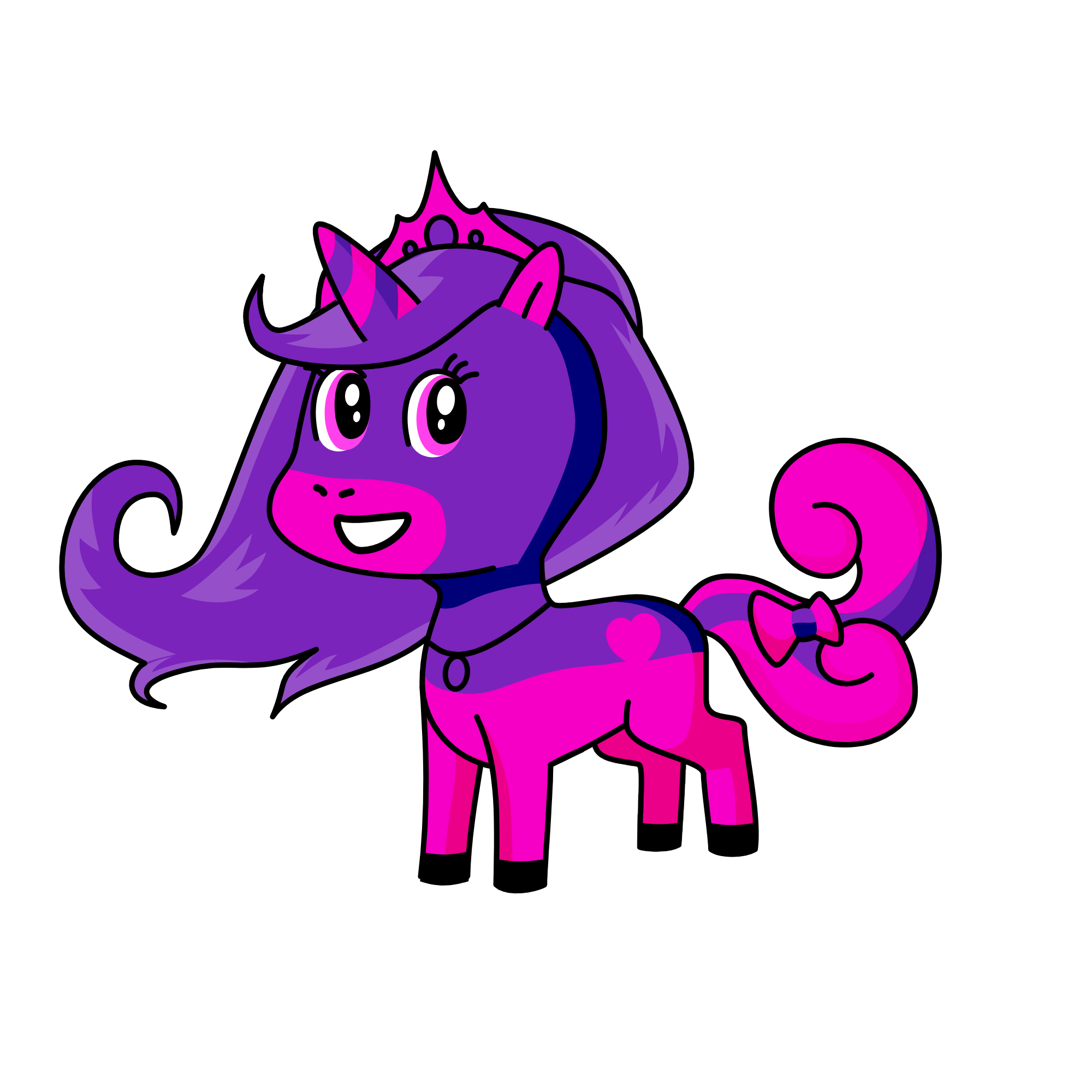 Princess pinkpurple, the unicorn