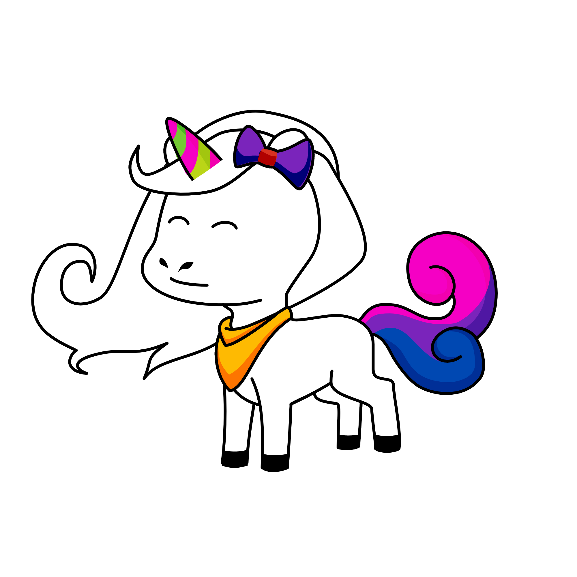 by, the unicorn