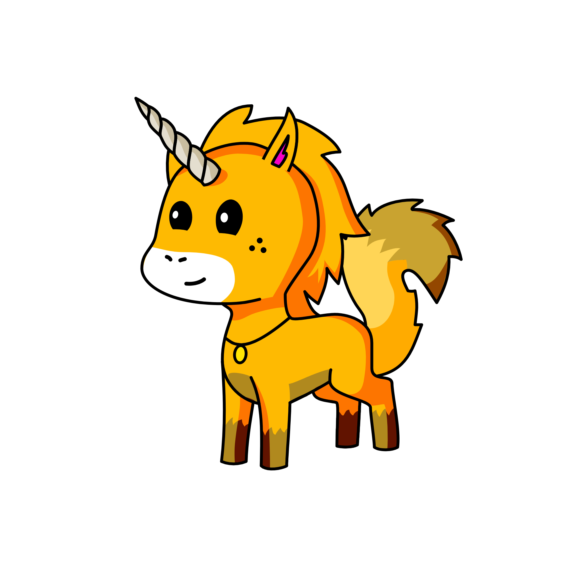 foxy lightning horn, the unicorn