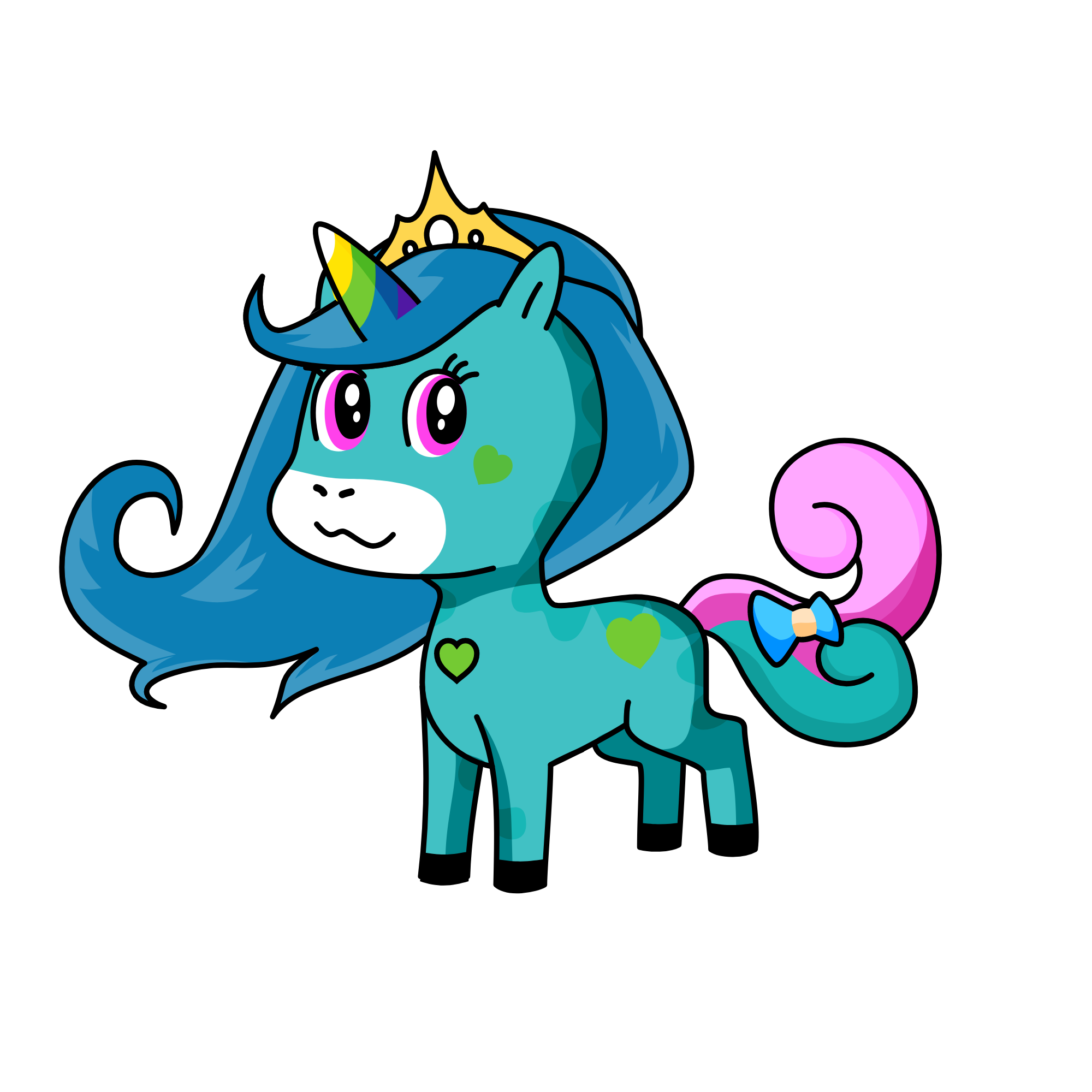 snow queen, the unicorn