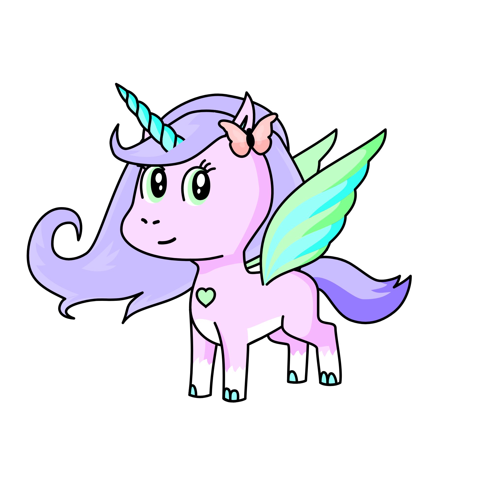 Pastelfly, the unicorn