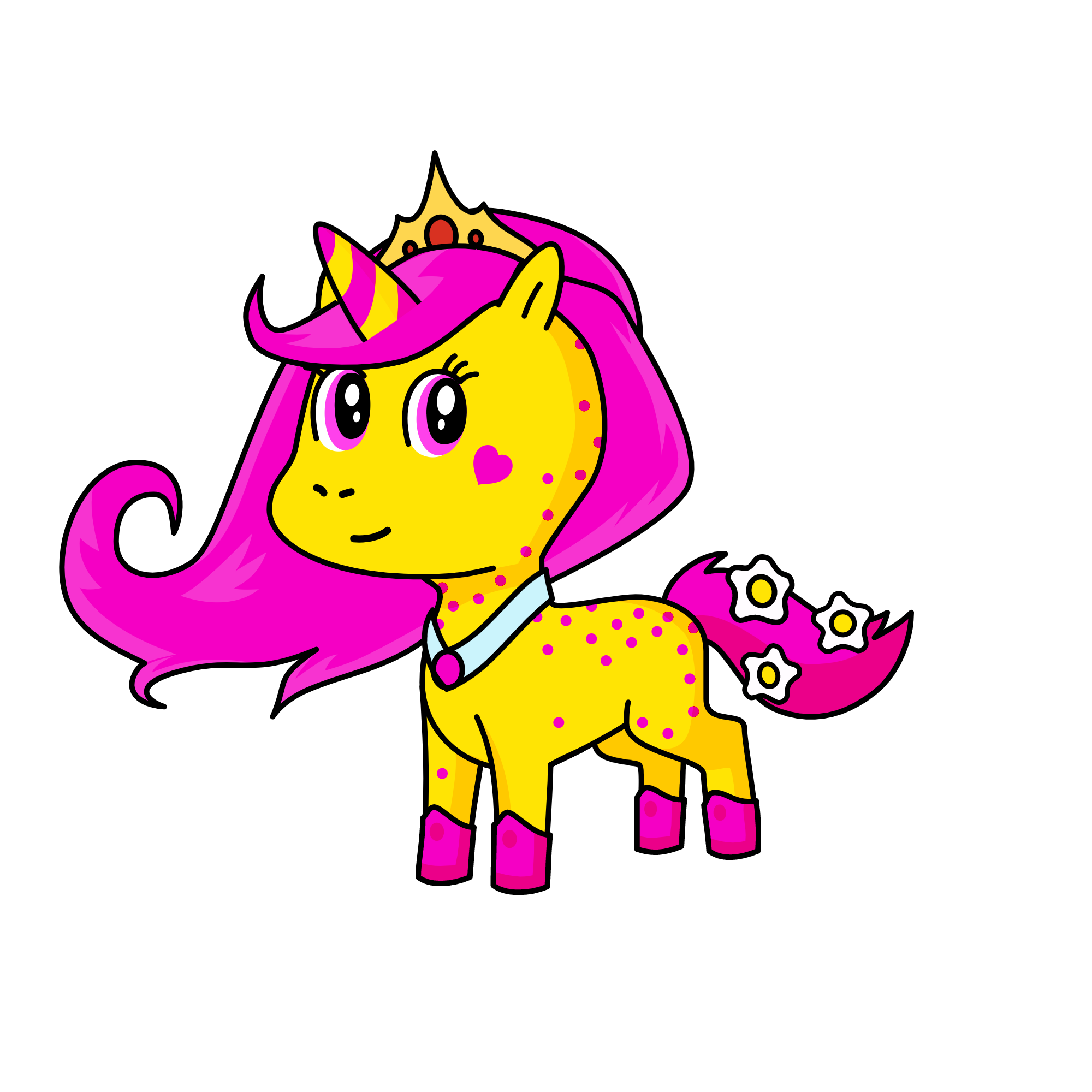 Princess pink, the unicorn