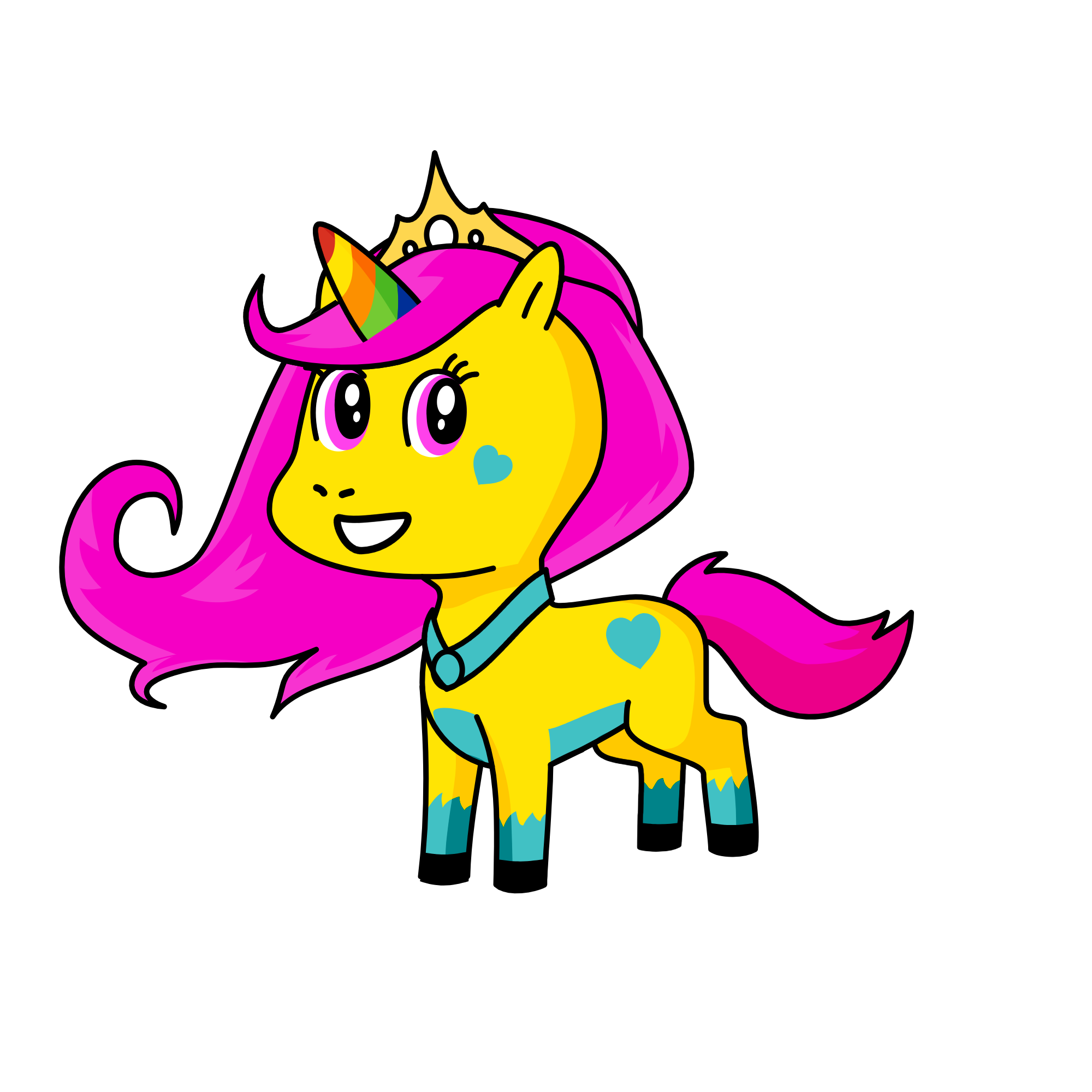 rose, the unicorn