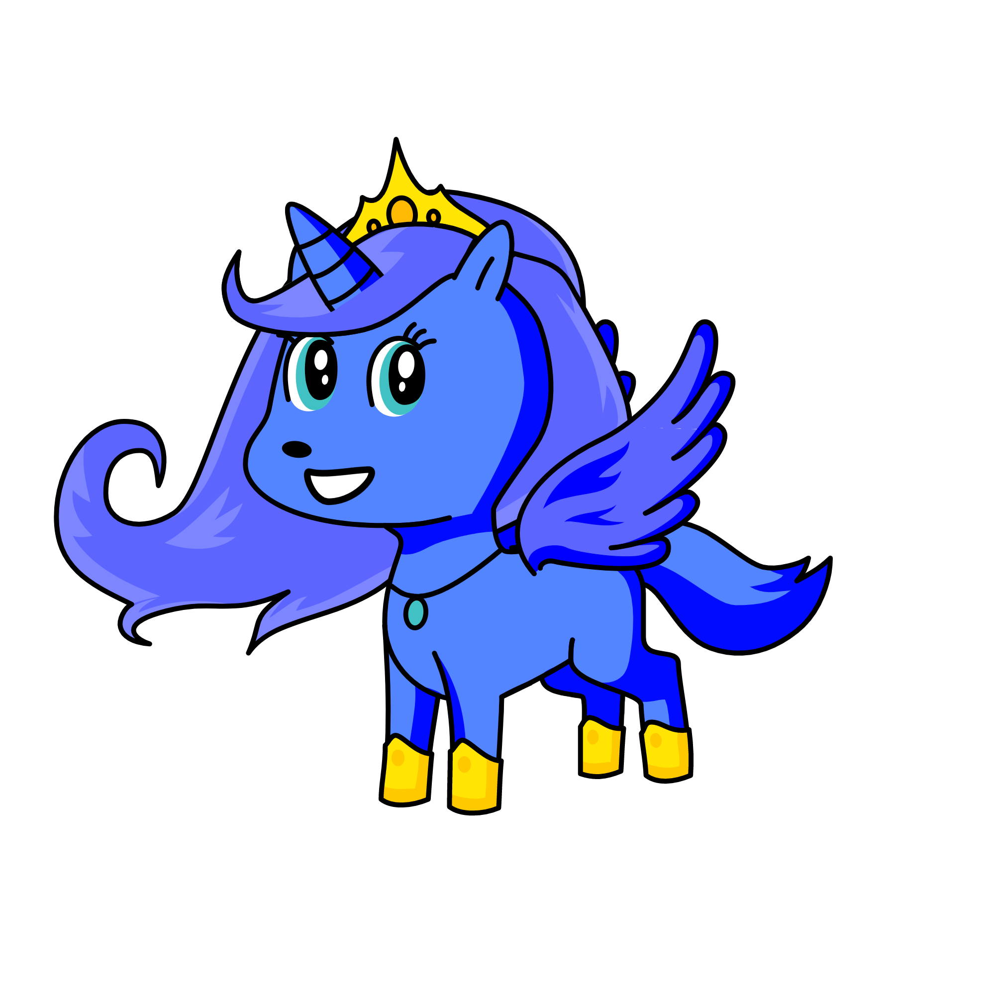 Rainbow dash, the unicorn