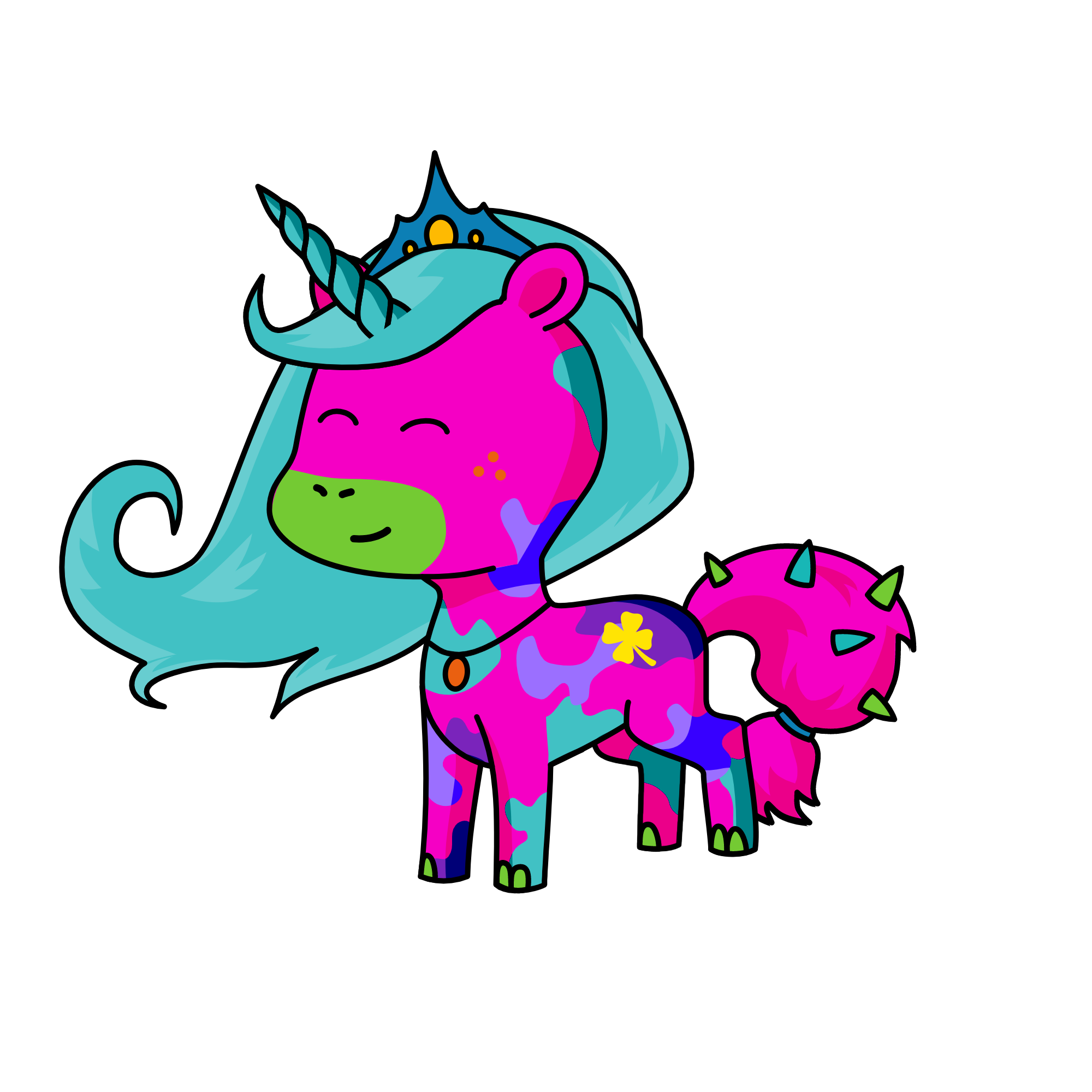 Spikes, the unicorn