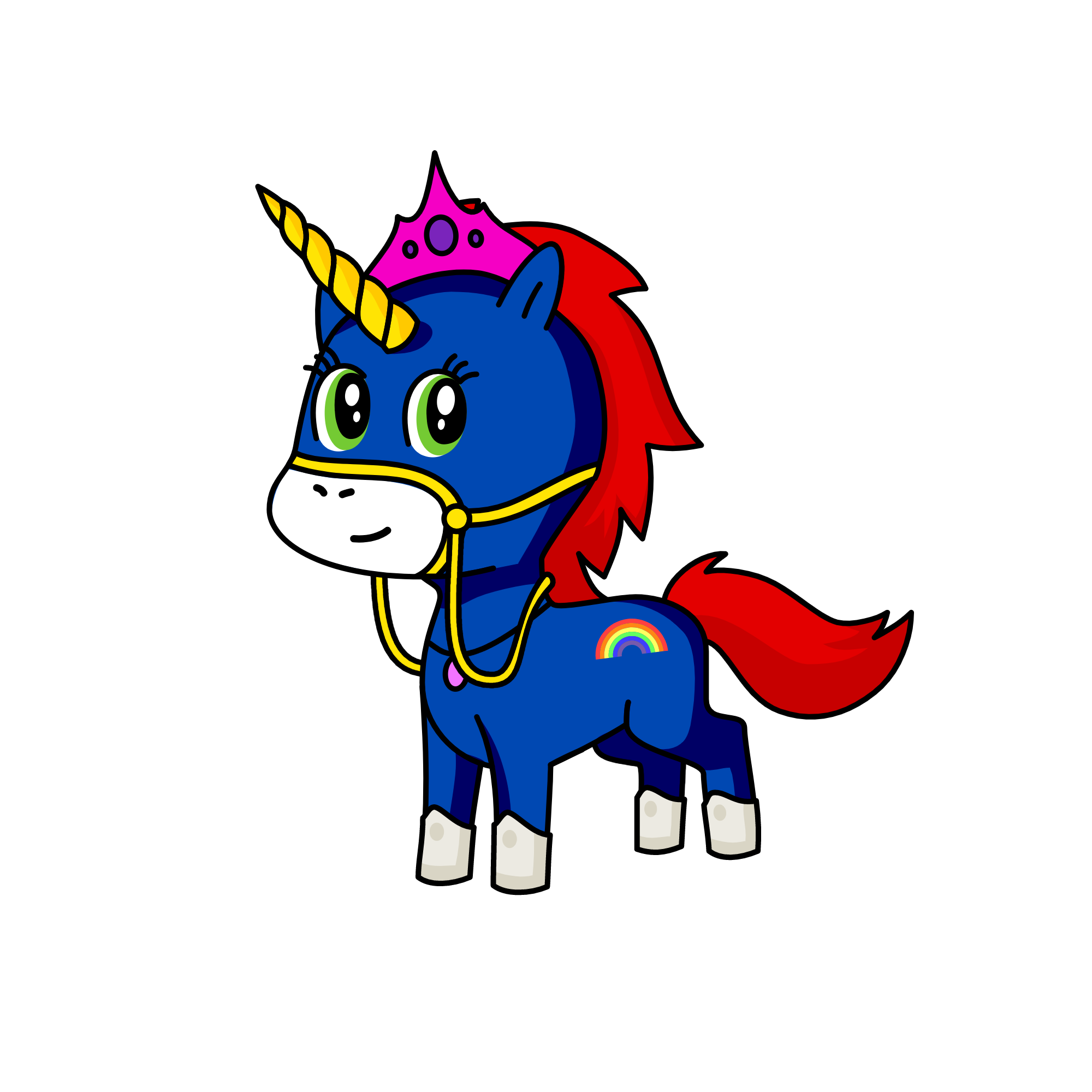 rainbow dash, the unicorn