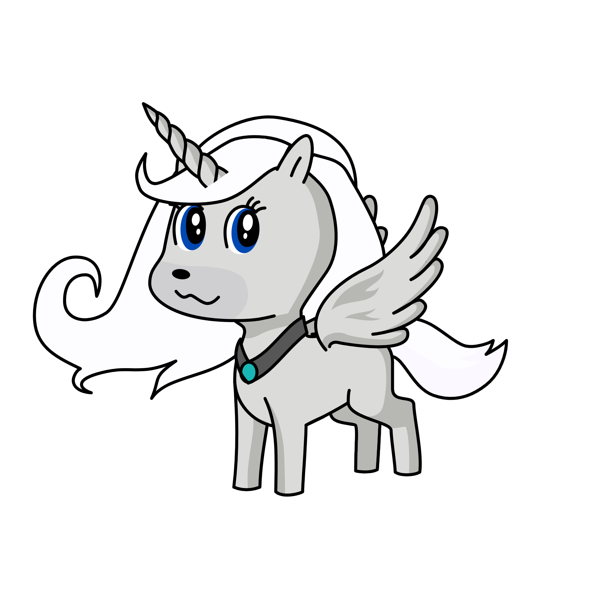 Silver Snow, the unicorn