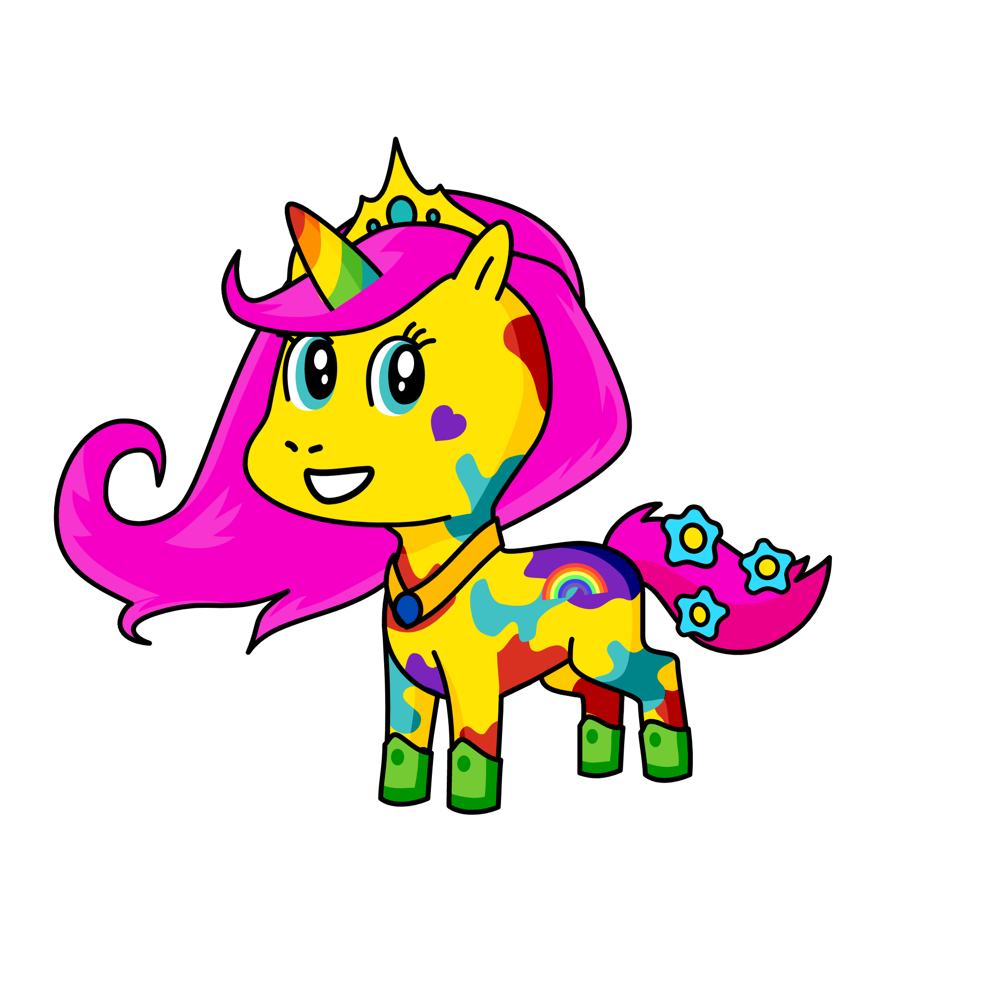 Princess Rainbow, the unicorn