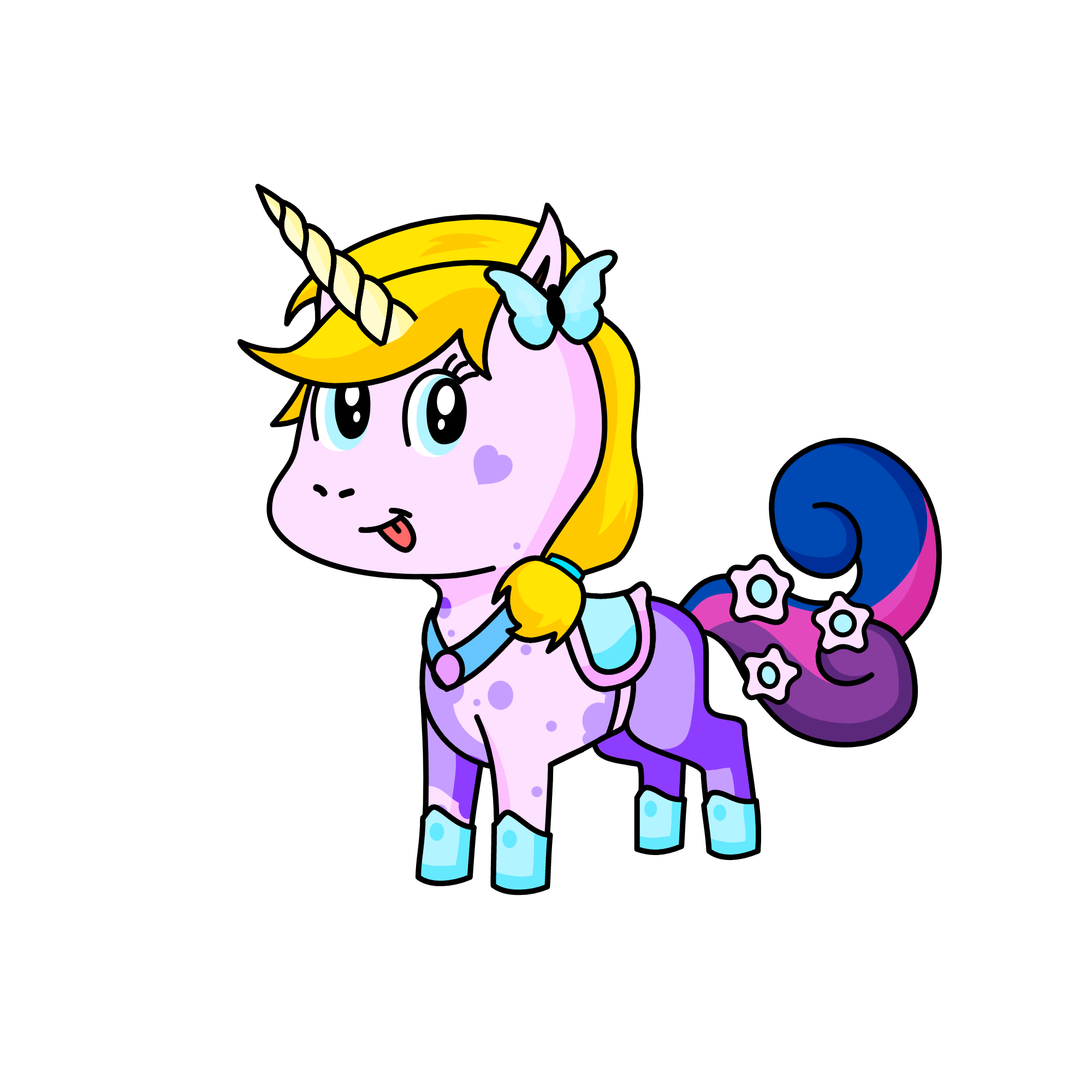 fuchsia, the unicorn