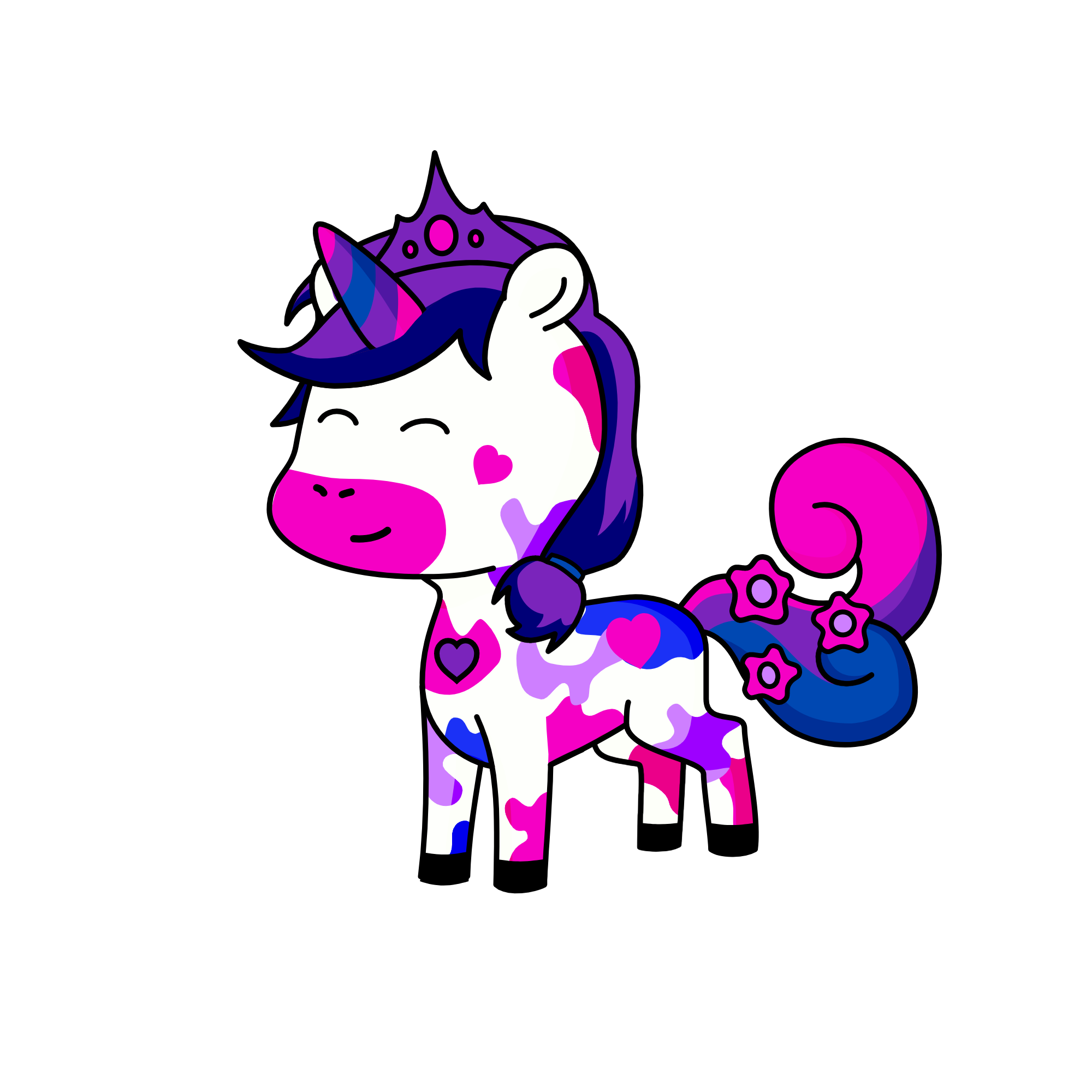 Galaxy corn, the unicorn
