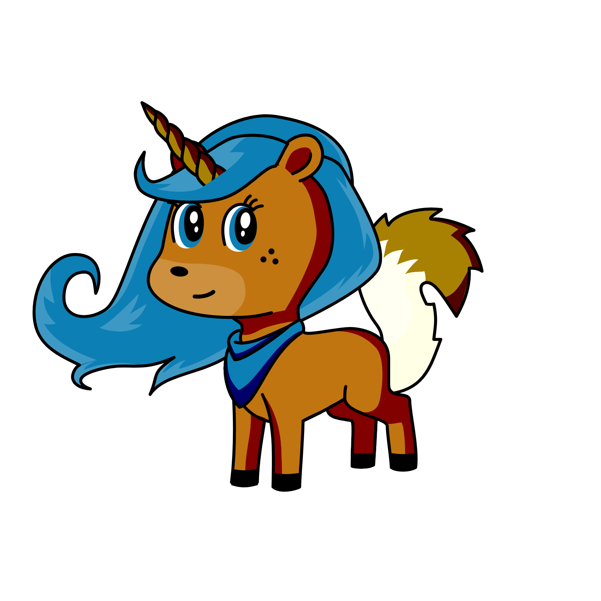 Poopy, the unicorn