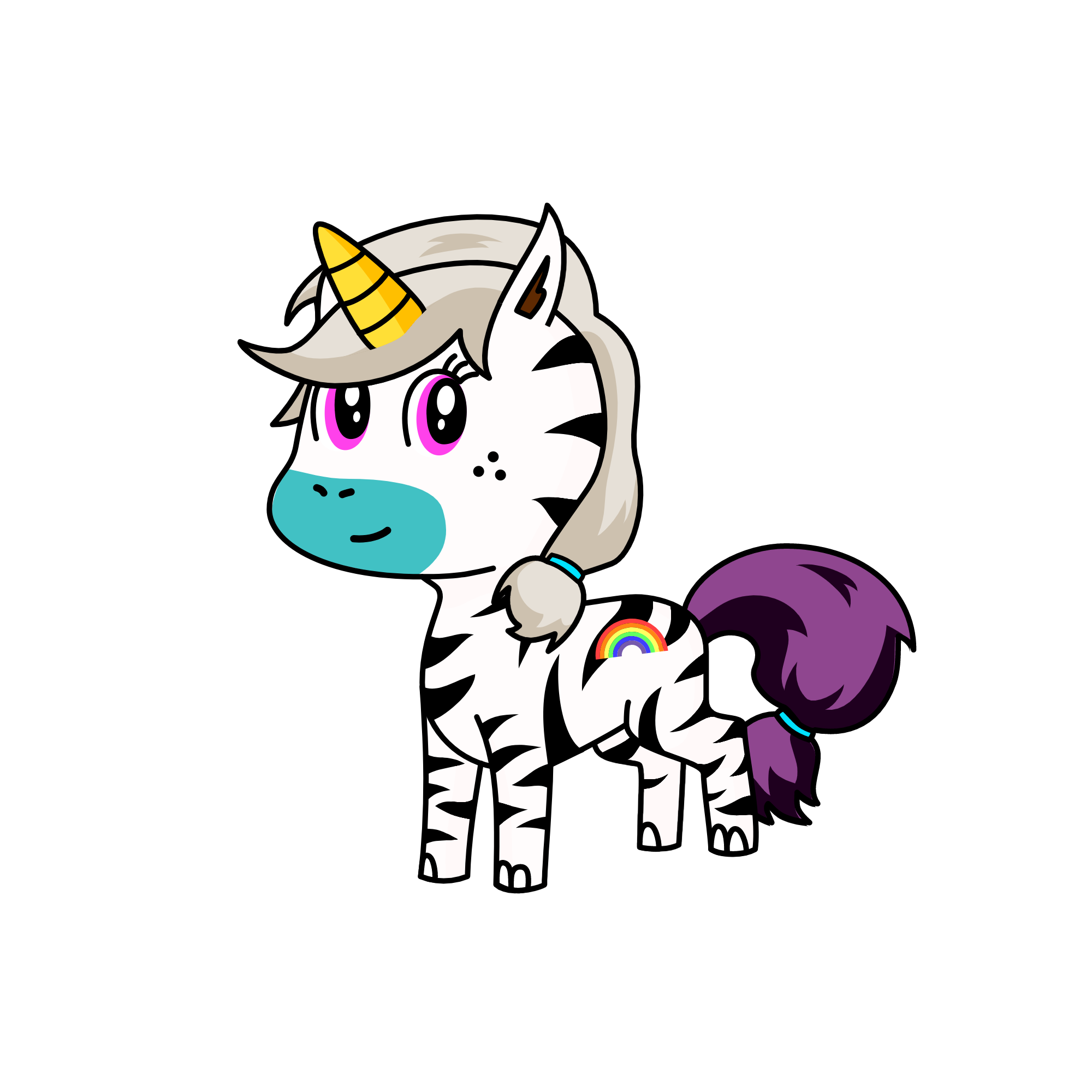 Zebra, the unicorn