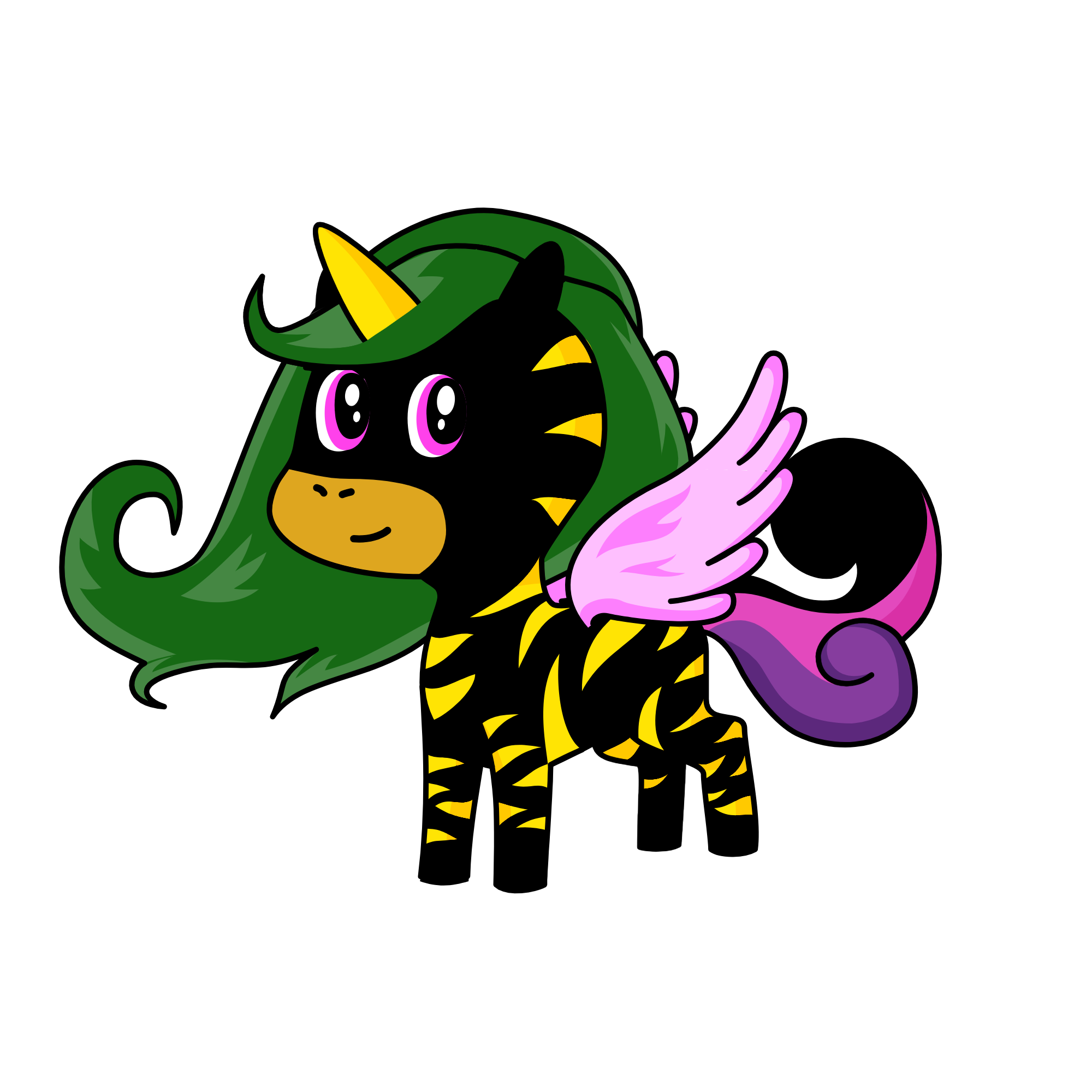Blacka, the unicorn
