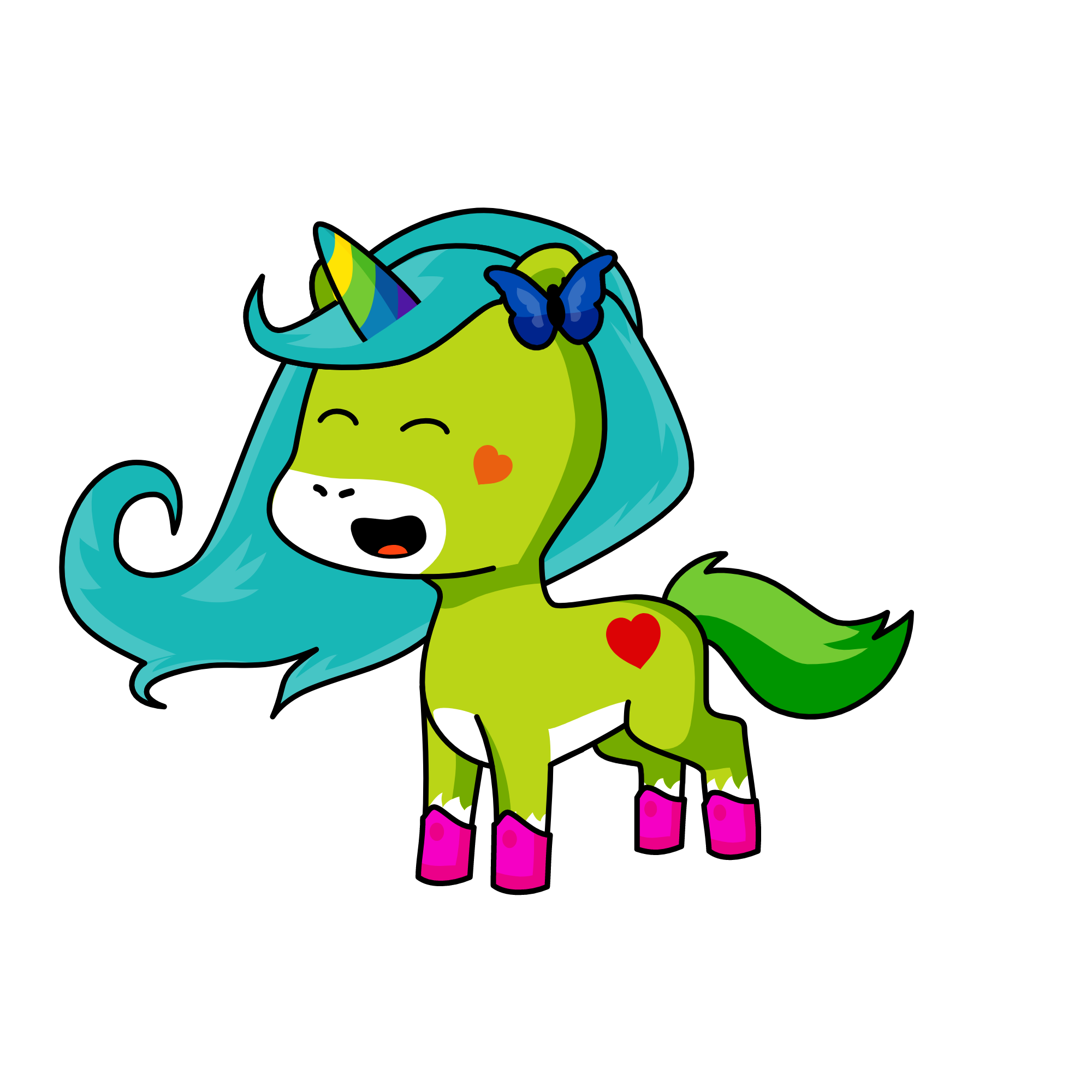 Rainbow Power, the unicorn
