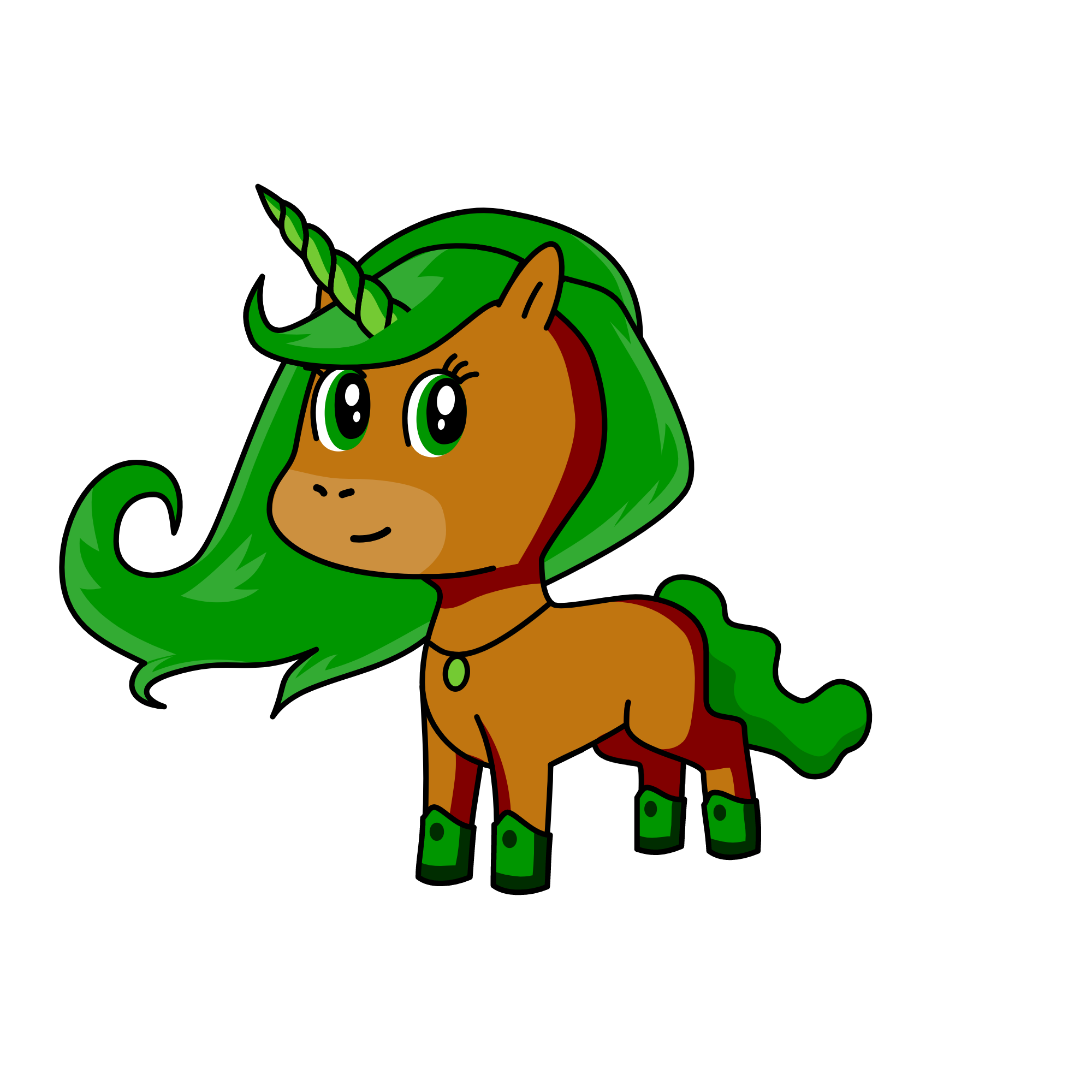 leaf wind, the unicorn