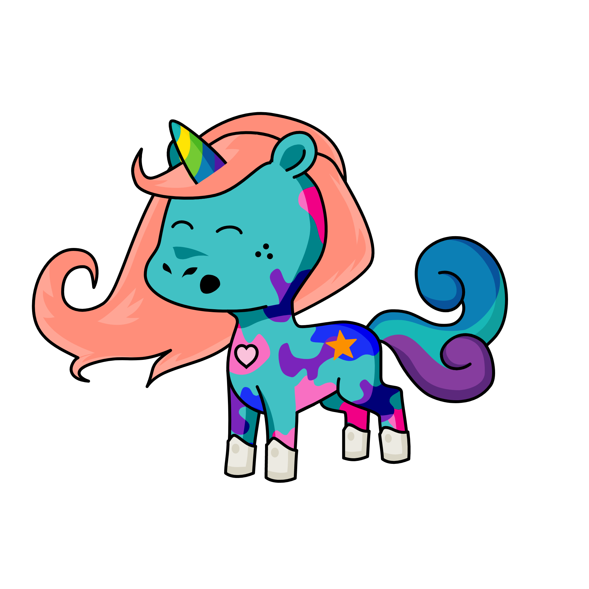 sleepy, the unicorn