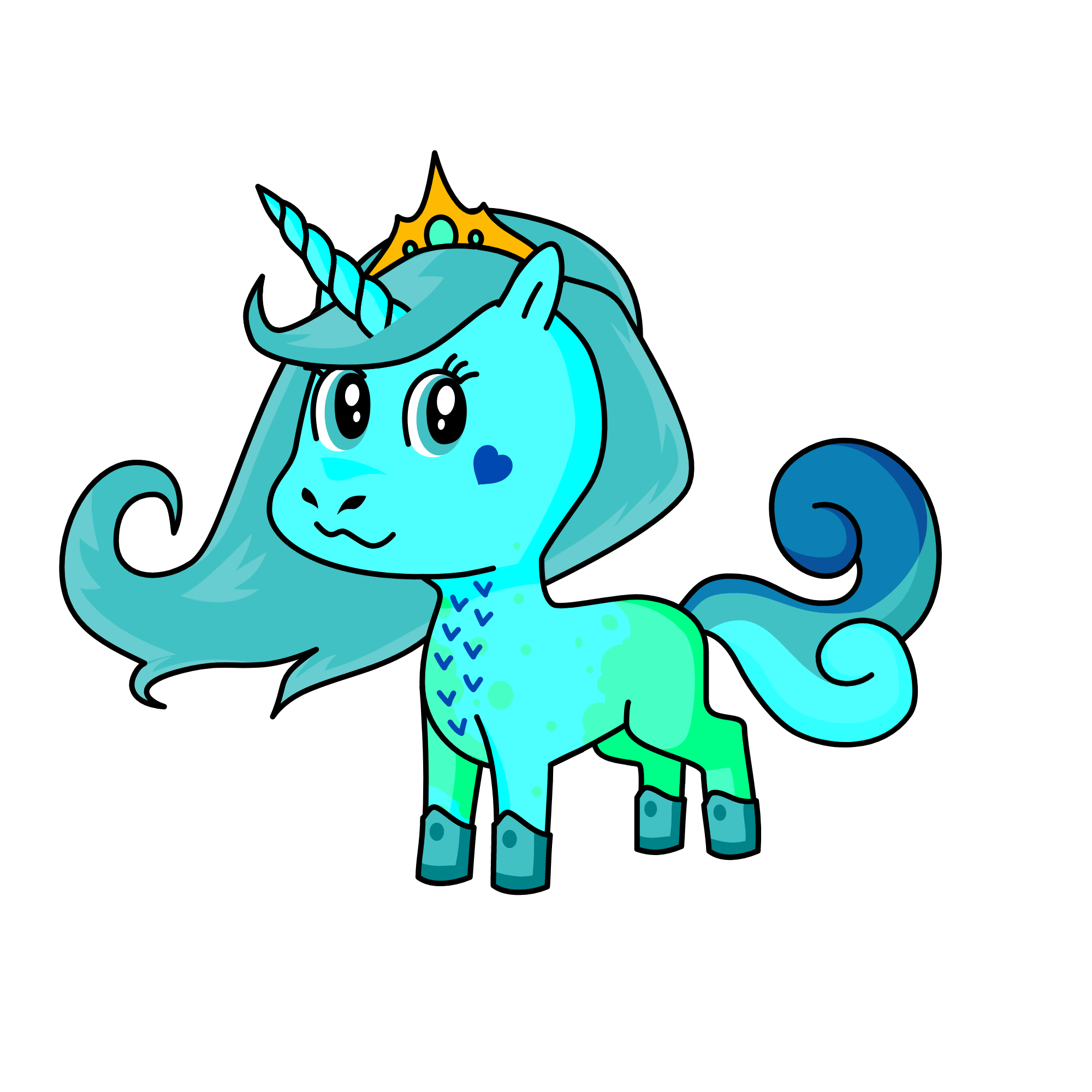 Aqua, the unicorn