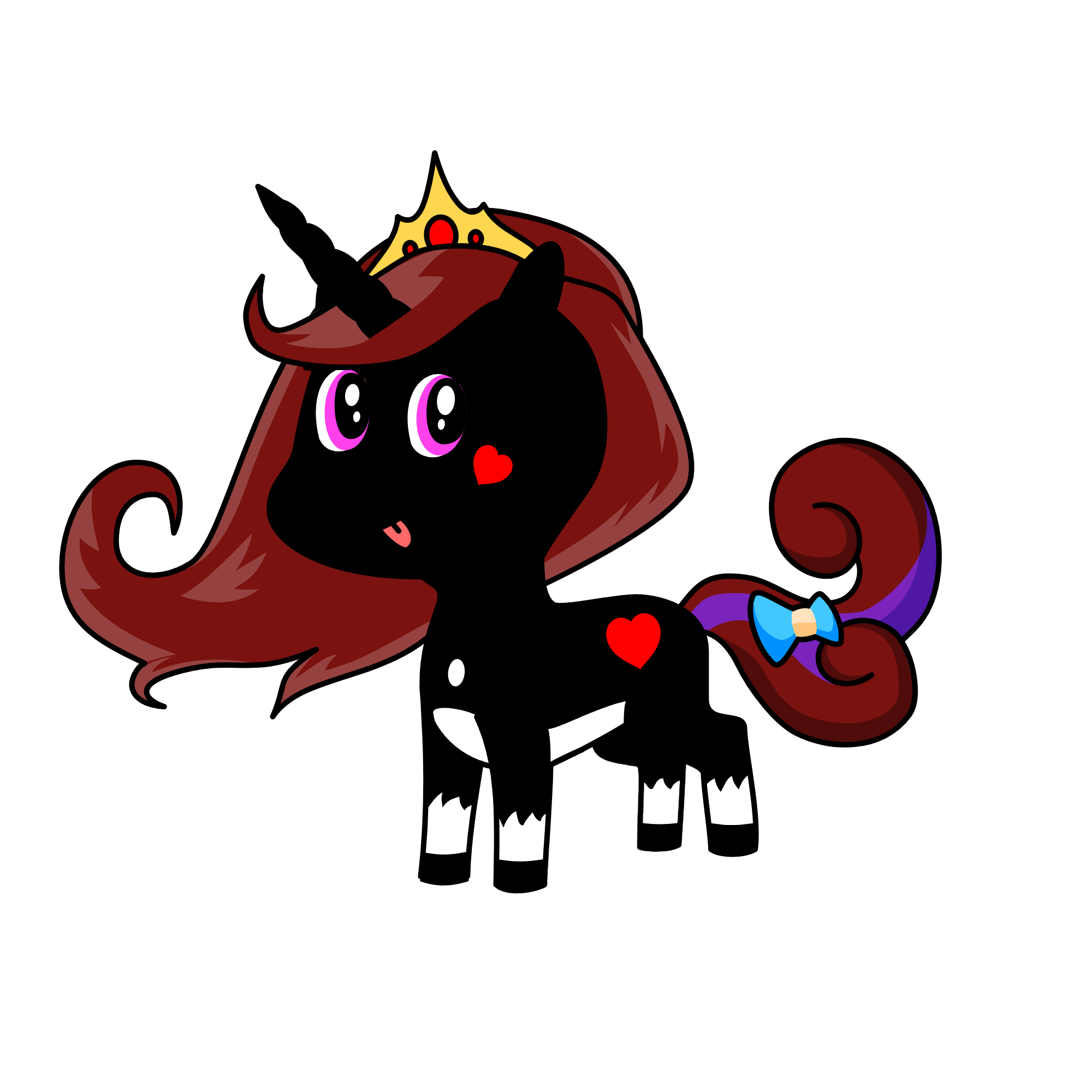 Midnight at day, the unicorn