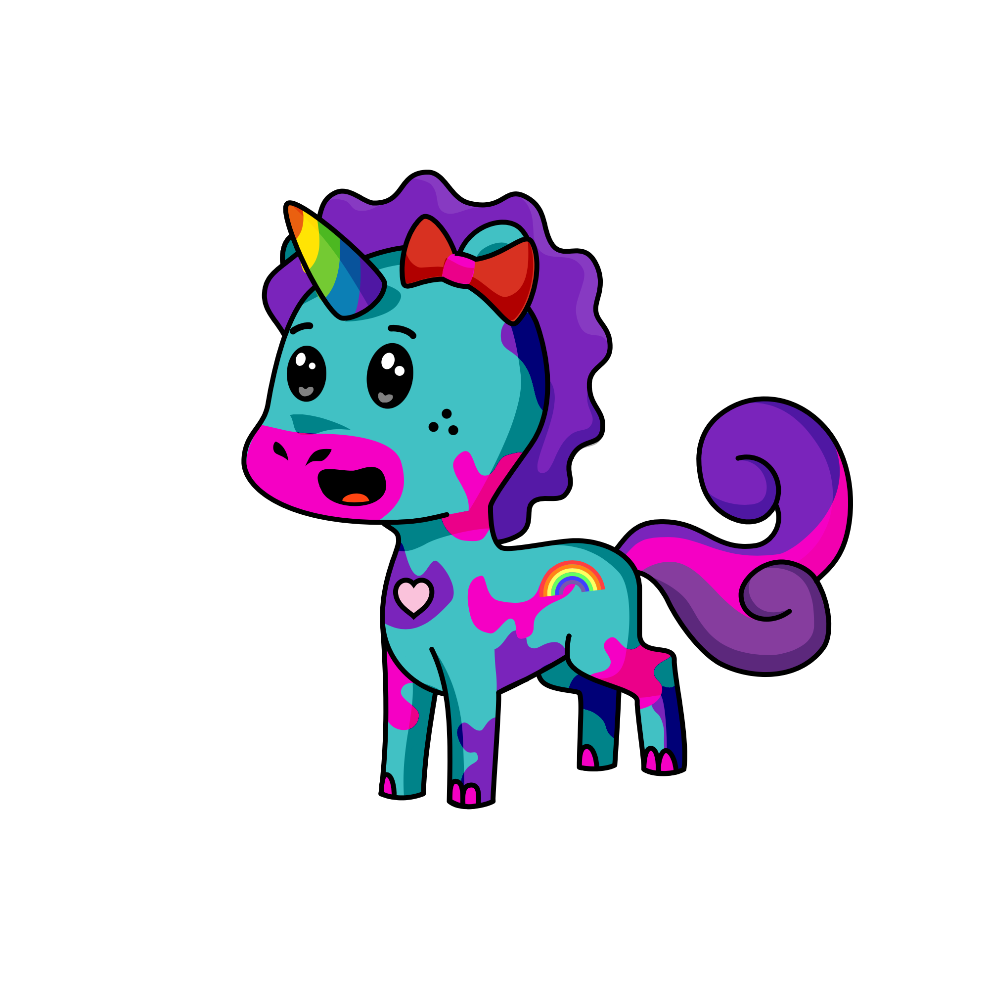 Blueberry, the unicorn