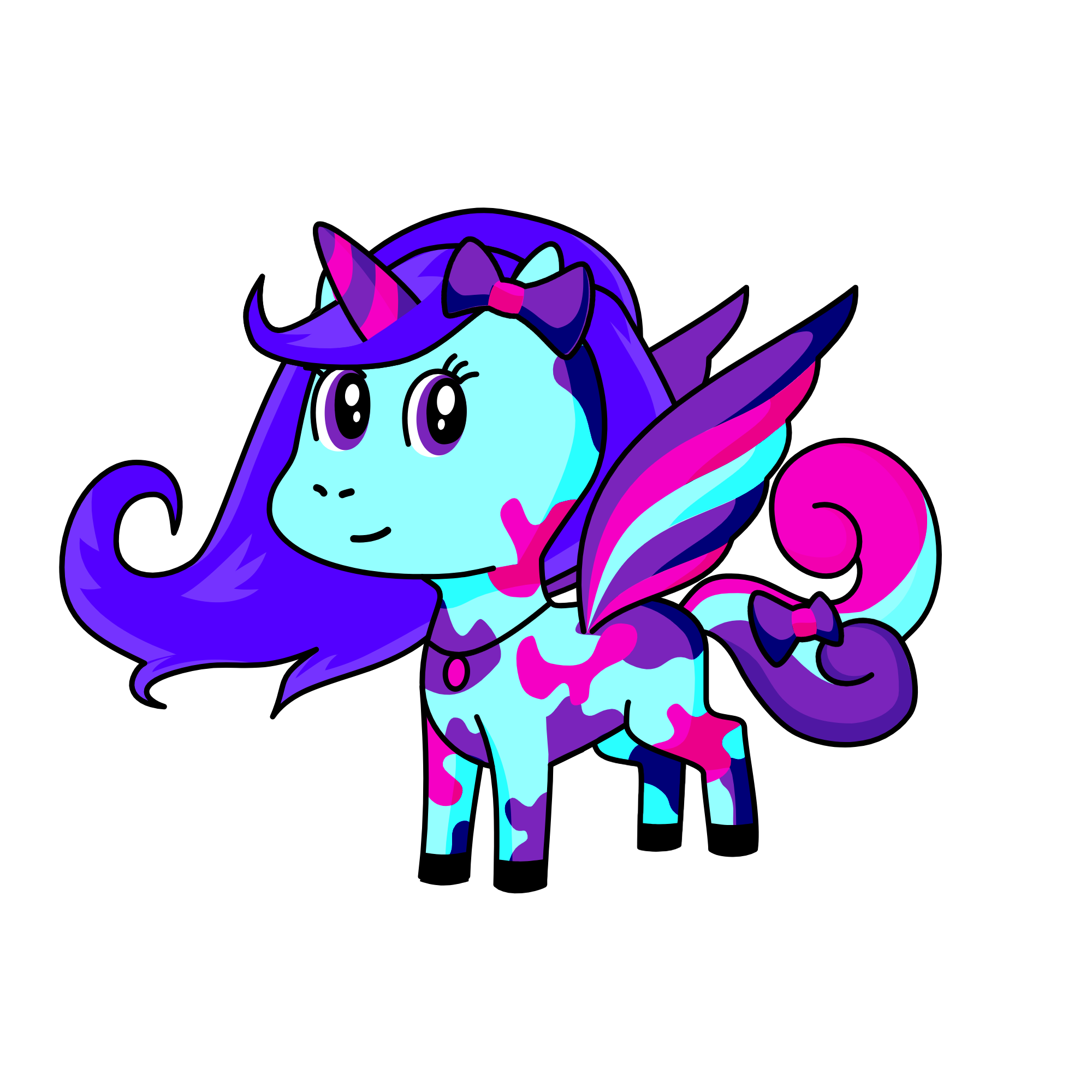 violet, the unicorn
