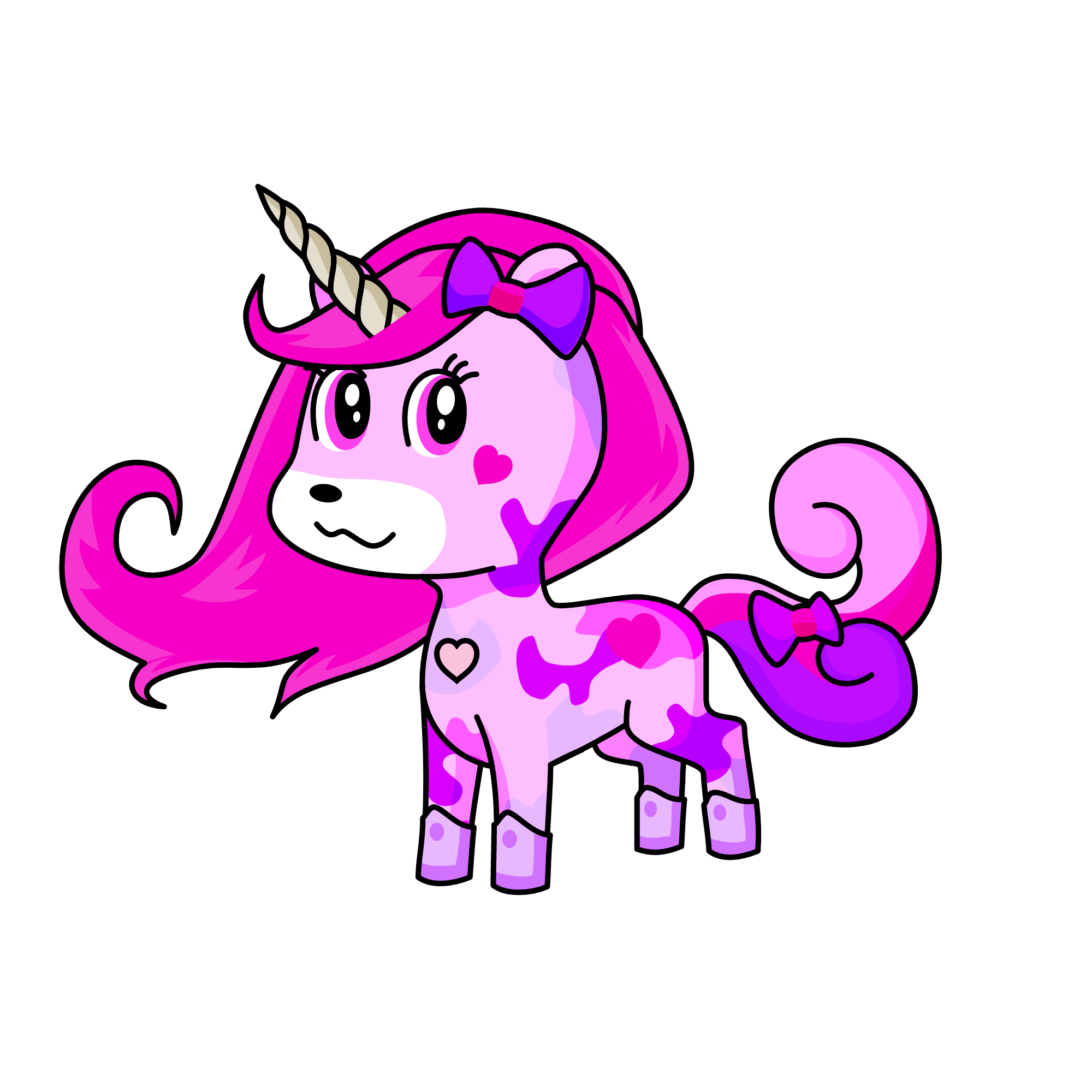 Pinky, the unicorn