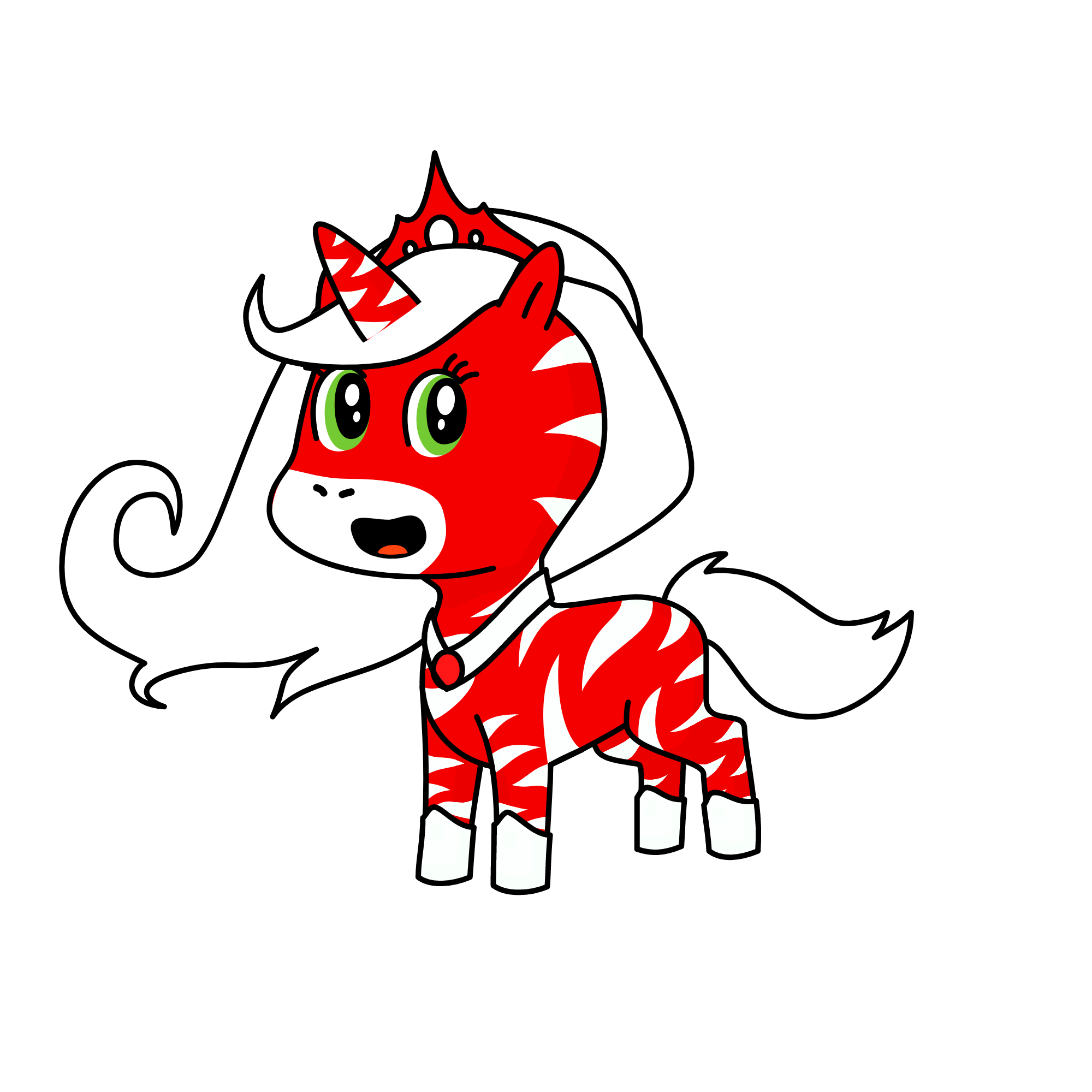 Peppermint Tinsel, the unicorn