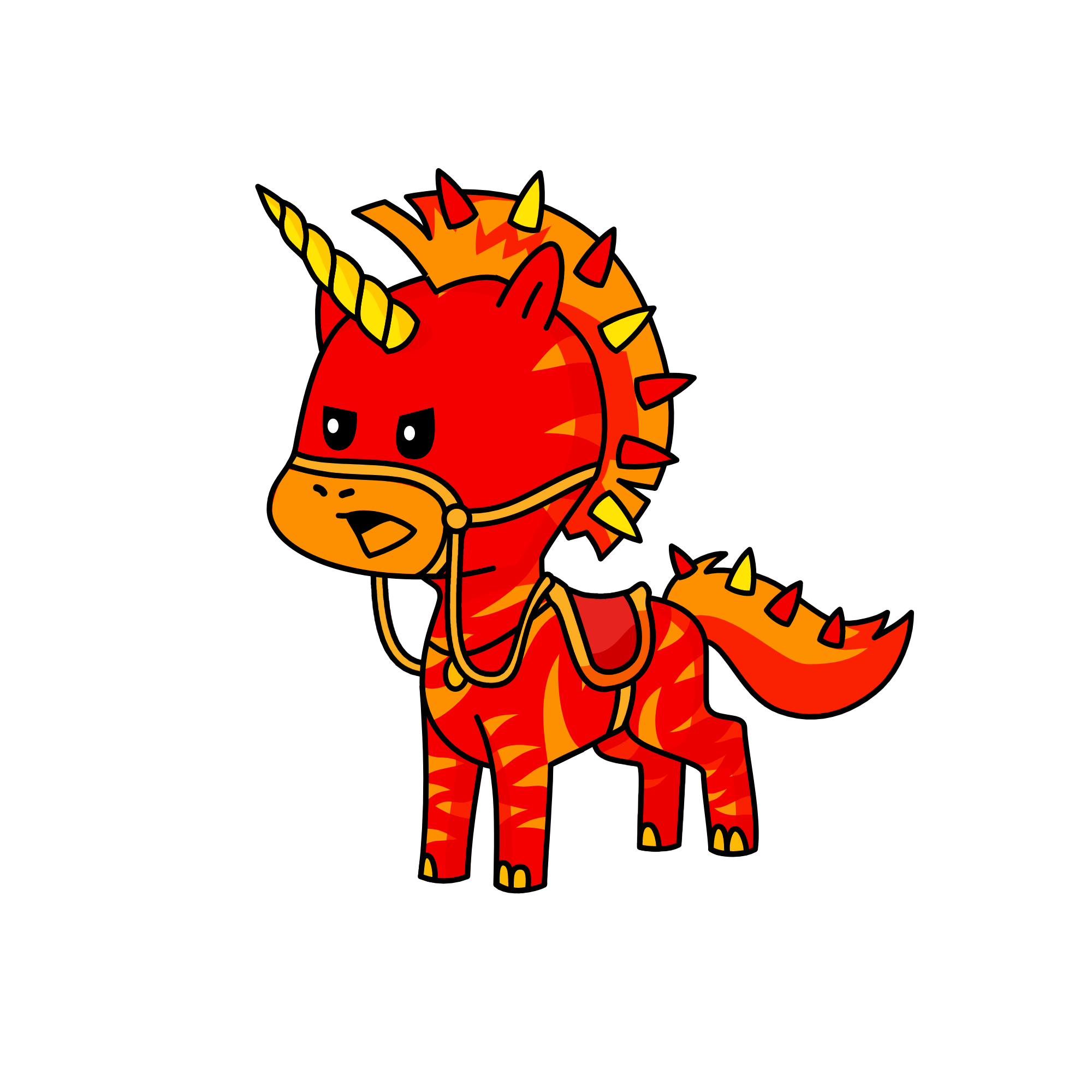 Ash, unicorn of fire, the unicorn