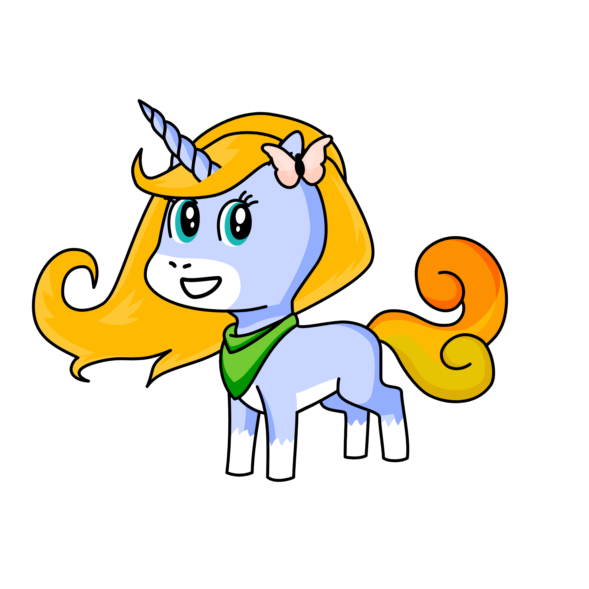 Goldie, the unicorn