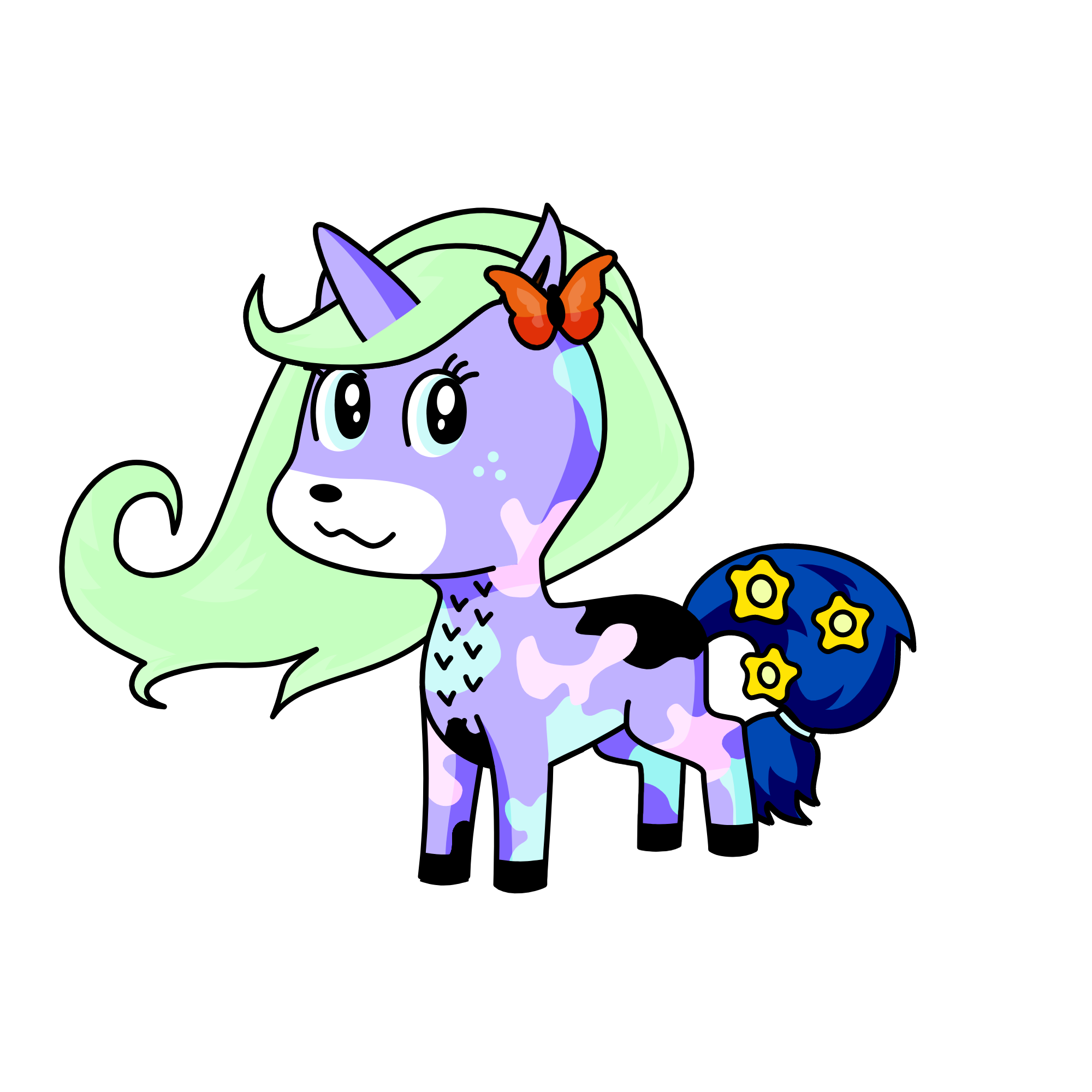 Mint, the unicorn