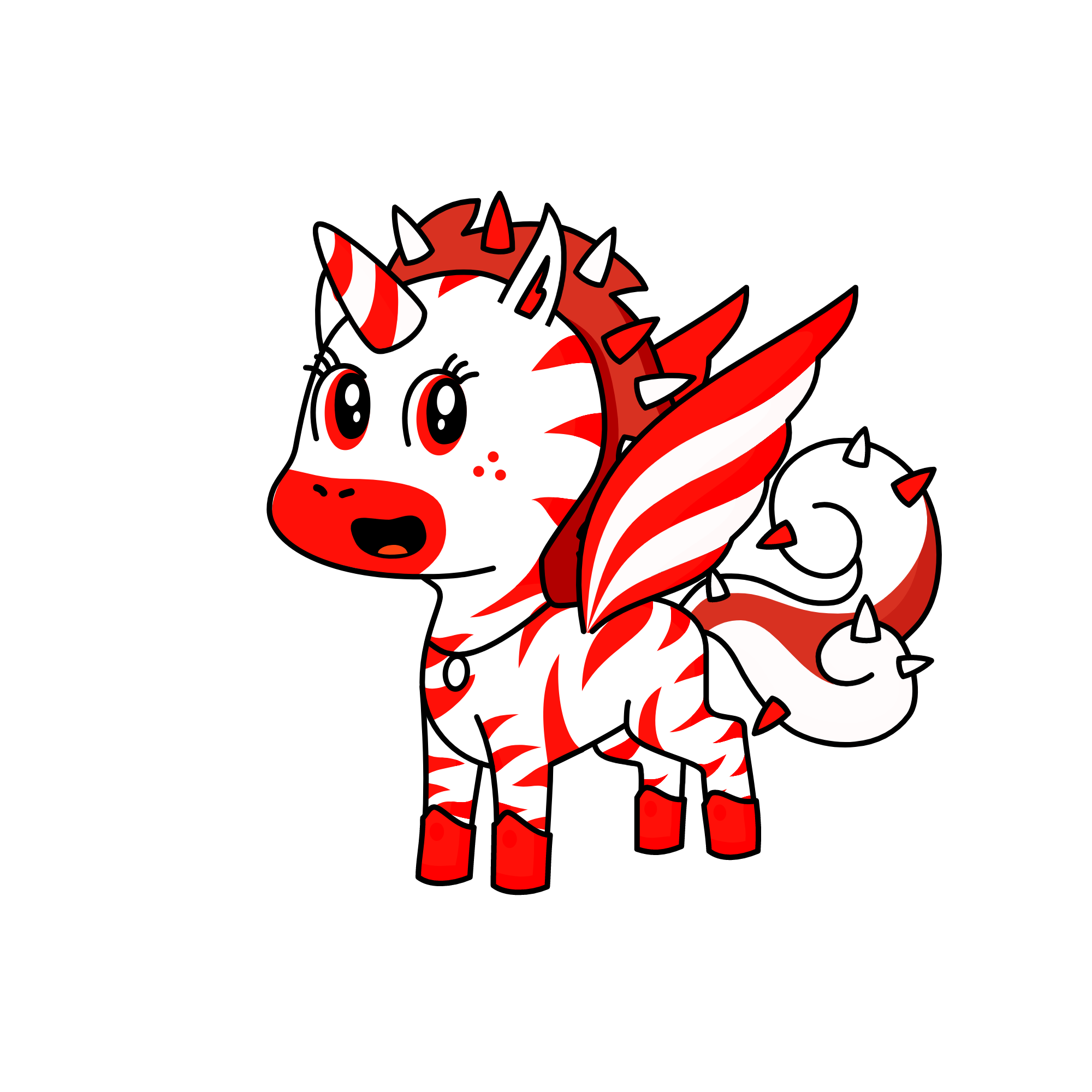 Candy Cane, the unicorn