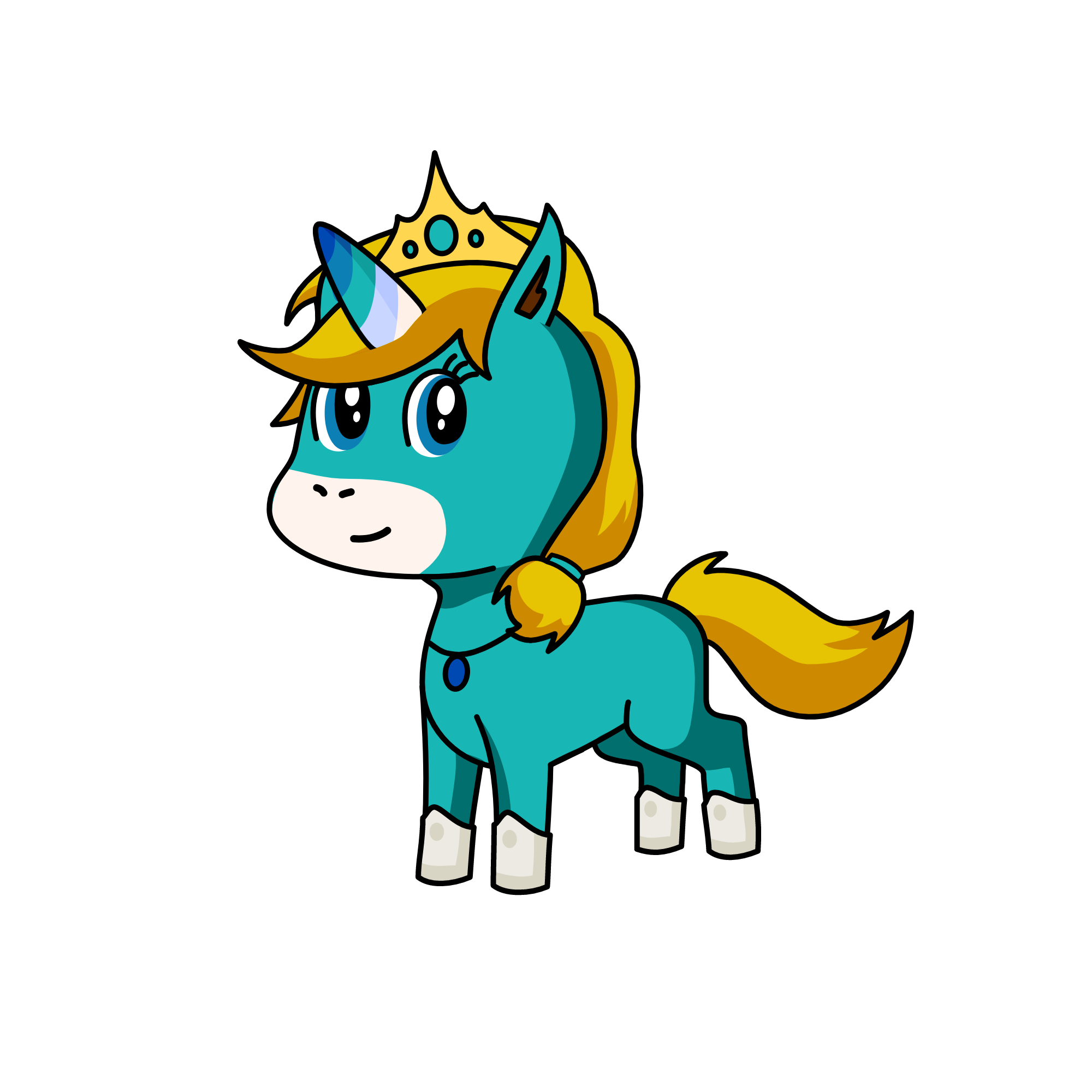 Cinderella, the unicorn