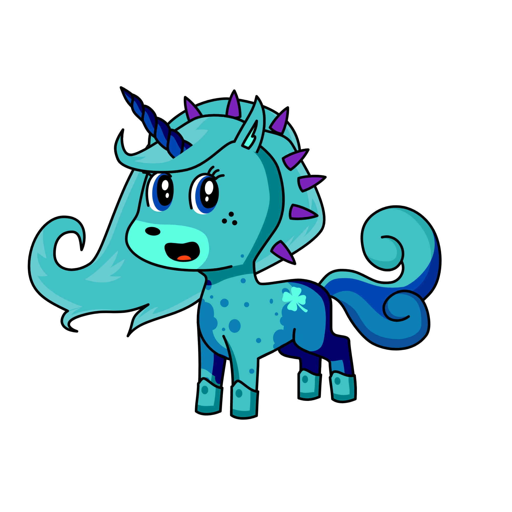waves the water unicorn, the unicorn