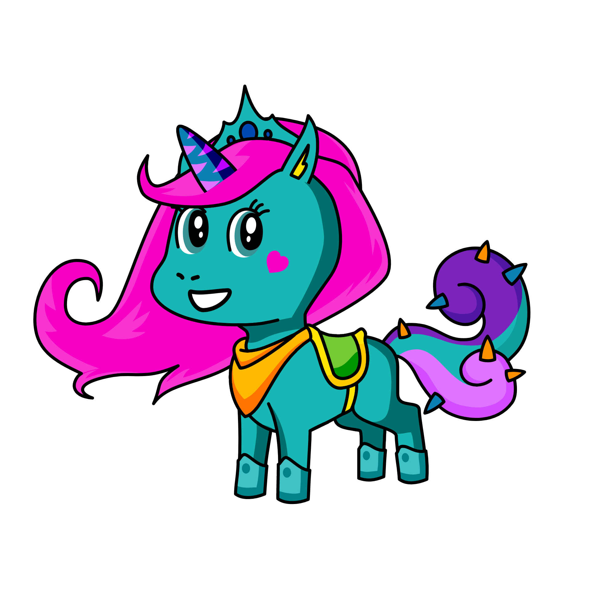 Queen Uni, the unicorn