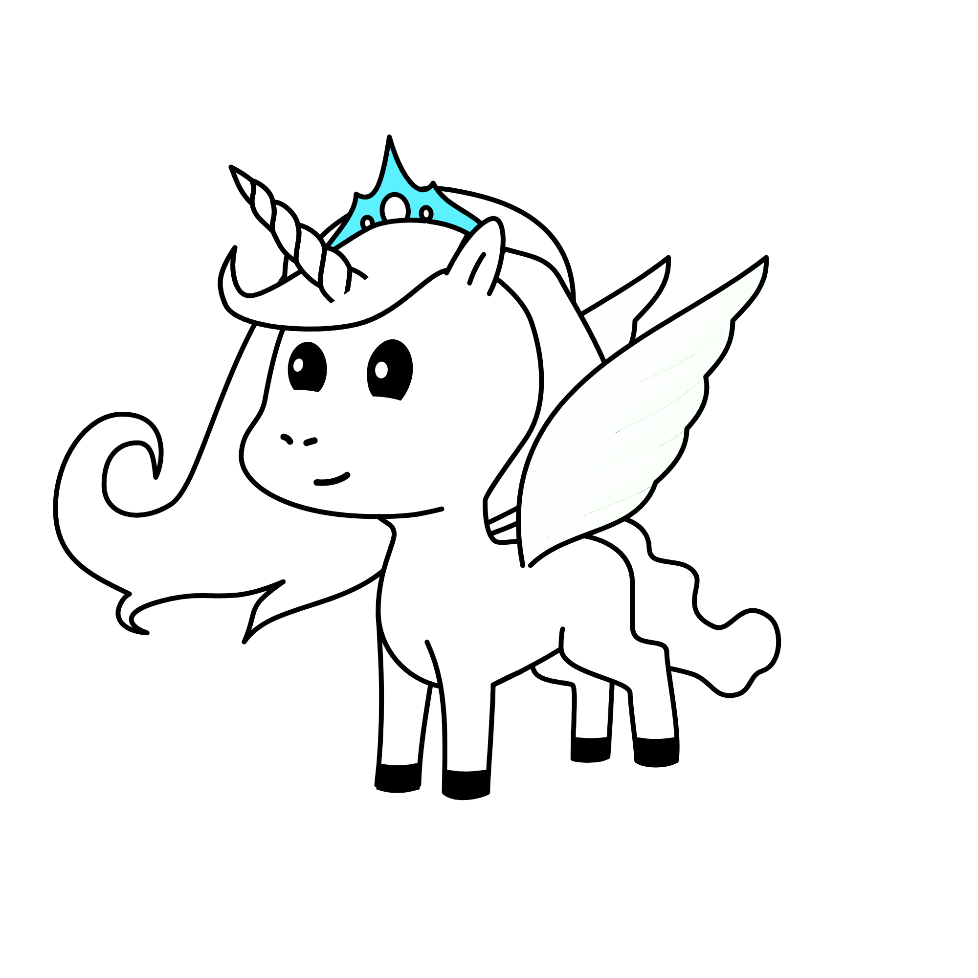 Princess icy, the unicorn
