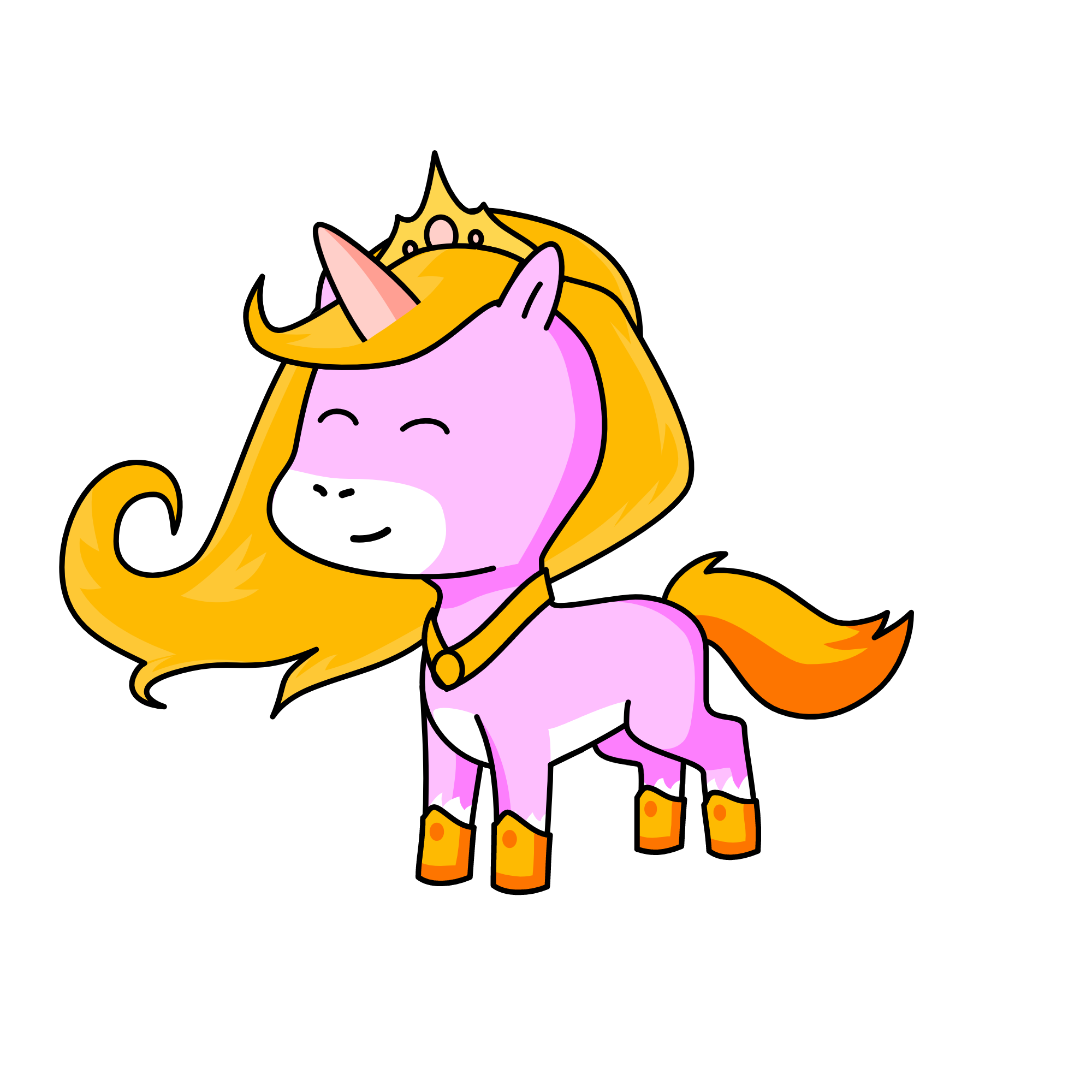 Sleeping Beauty, the unicorn